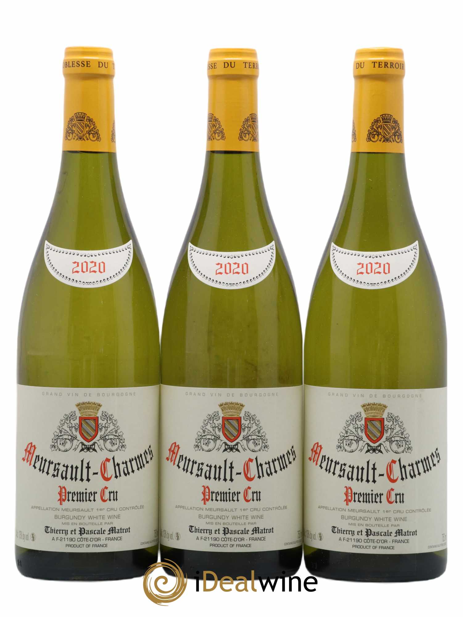 Meursault 1er Cru Charmes Matrot (Domaine) 2020 - Lot of 3 bottles - 0