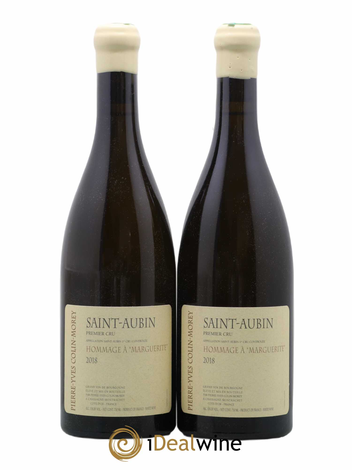 Saint-Aubin 1er Cru Hommage à Marguerite Pierre-Yves Colin Morey 2018 - Lot de 2 bouteilles - 0