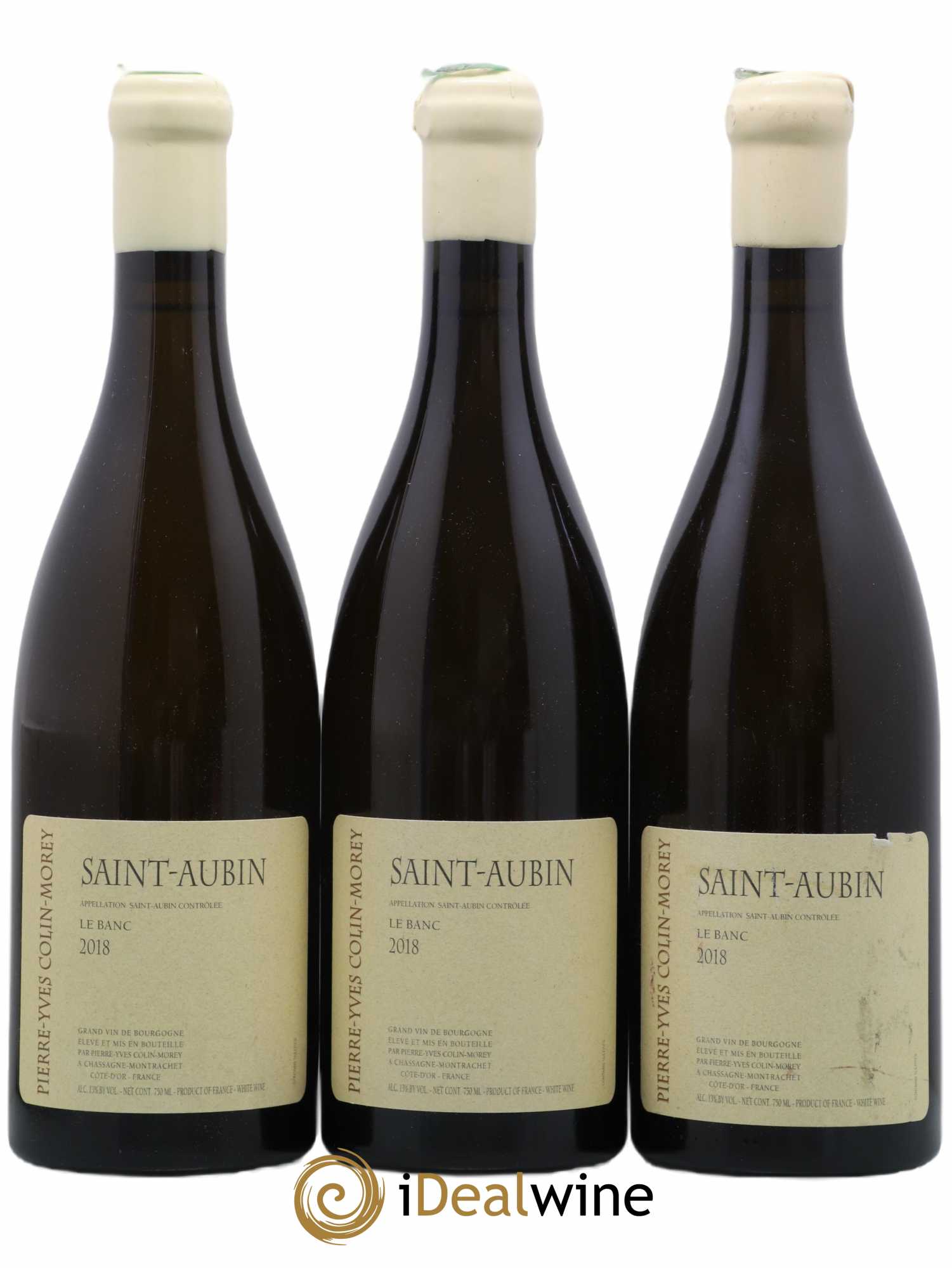 Saint-Aubin Le Banc Pierre-Yves Colin Morey 2018 - Lot de 3 bouteilles - 0