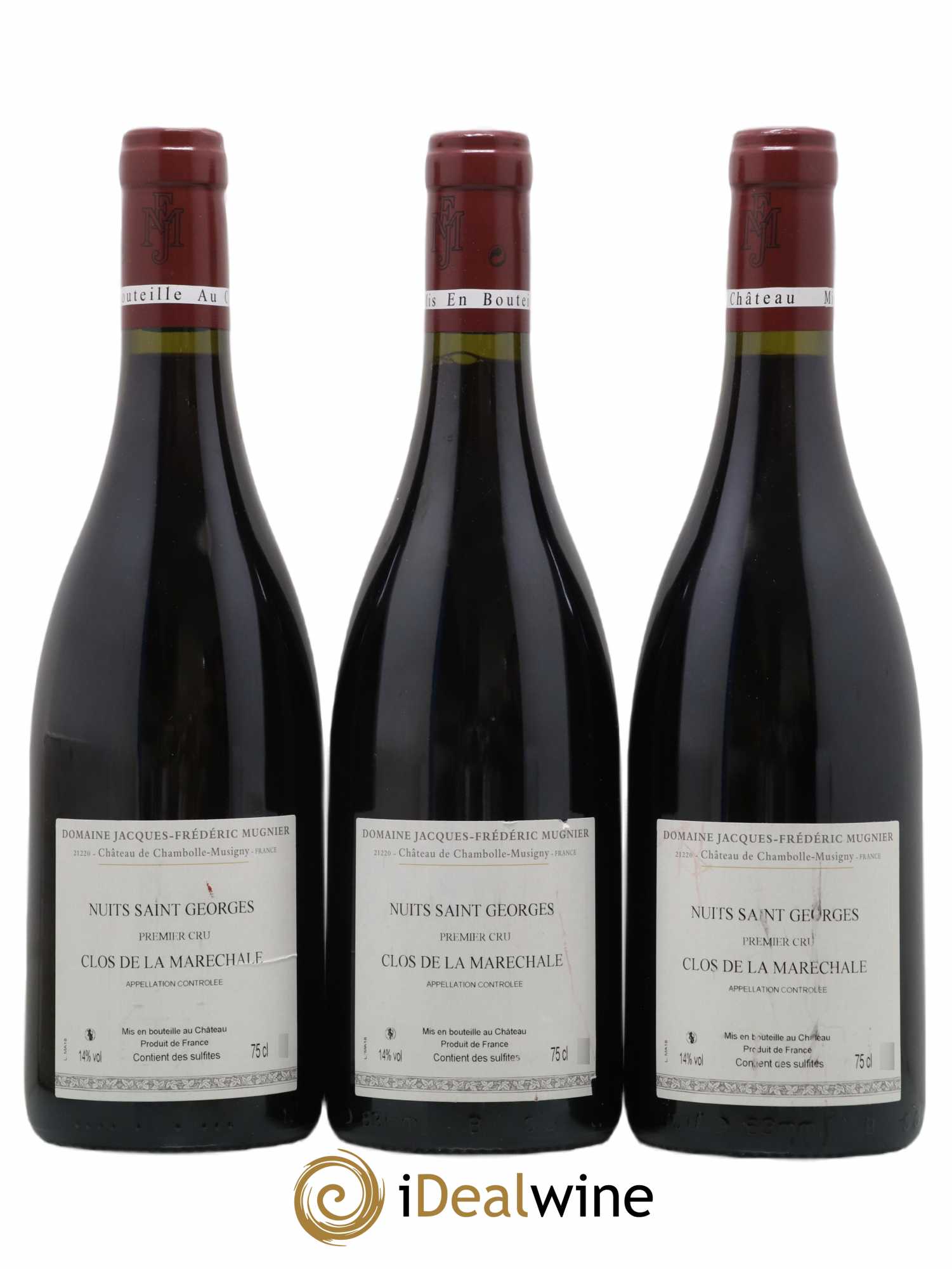 Nuits-Saint-Georges 1er Cru Clos de La Maréchale Jacques-Frédéric Mugnier 2018 - Lot de 3 bouteilles - 1