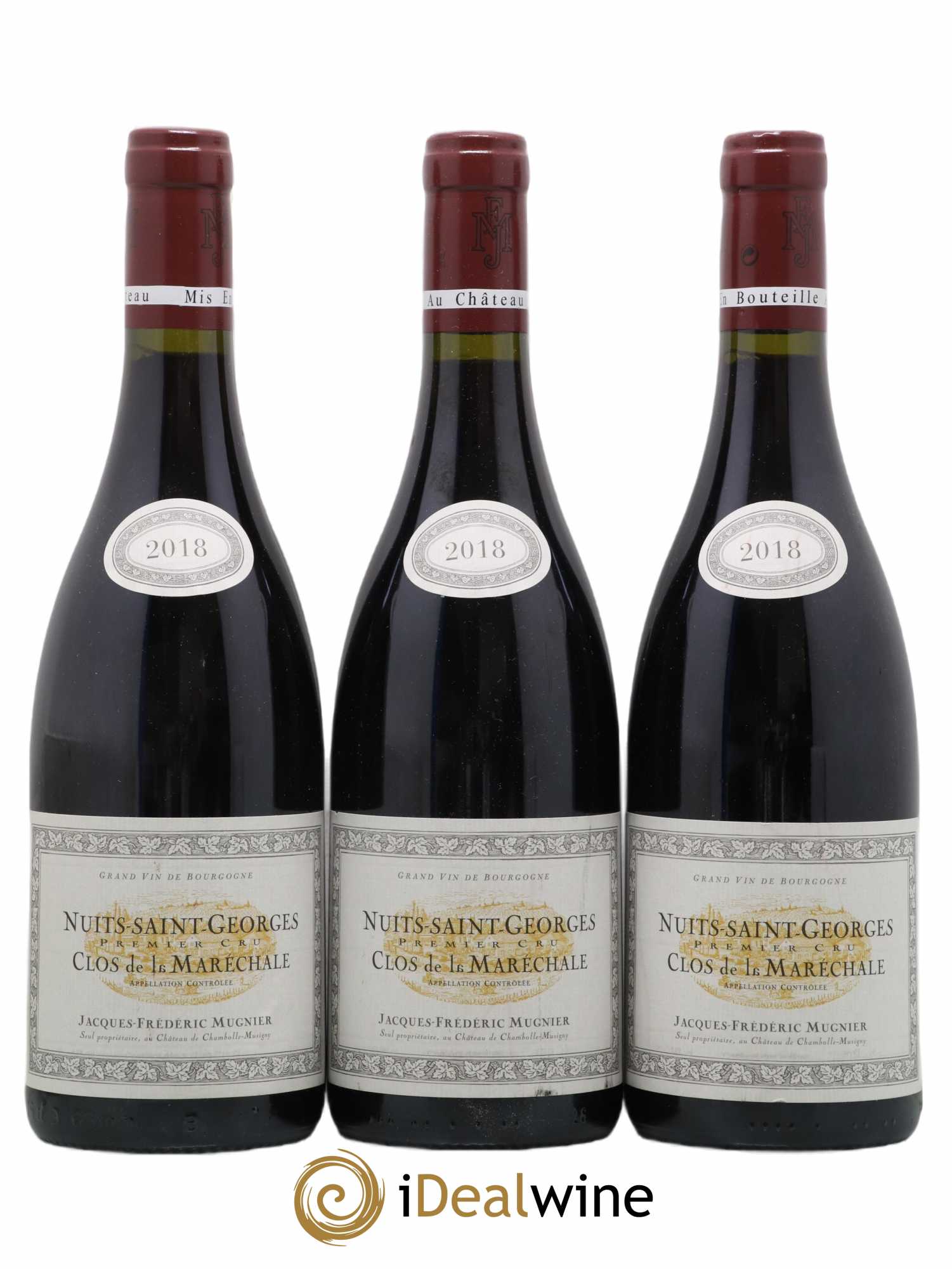 Nuits-Saint-Georges 1er Cru Clos de La Maréchale Jacques-Frédéric Mugnier 2018 - Lot de 3 bouteilles - 0