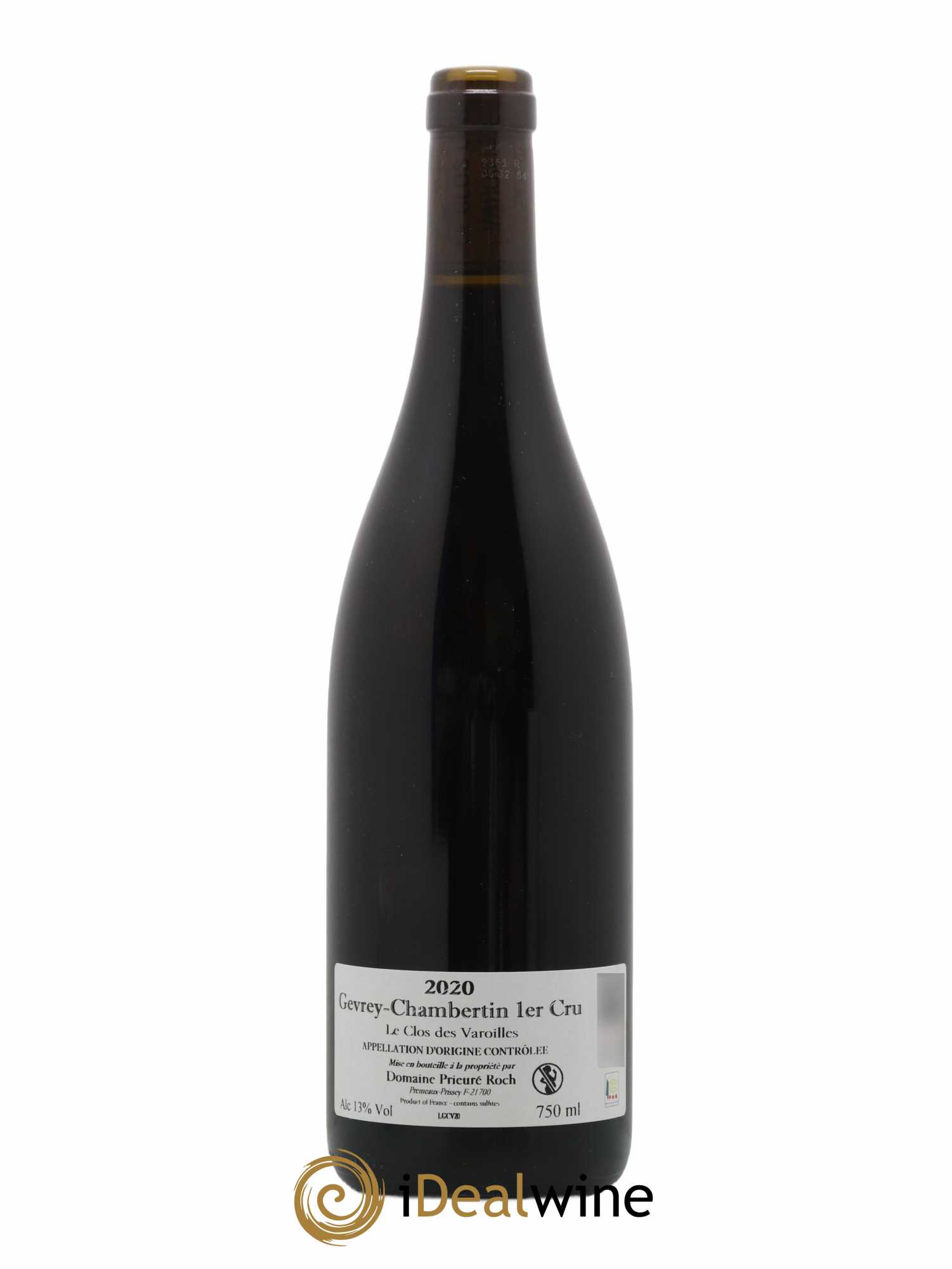 Gevrey-Chambertin 1er Cru Le Clos des Varoilles Domaine Prieuré Roch 2020 - Lot de 1 bouteille - 1