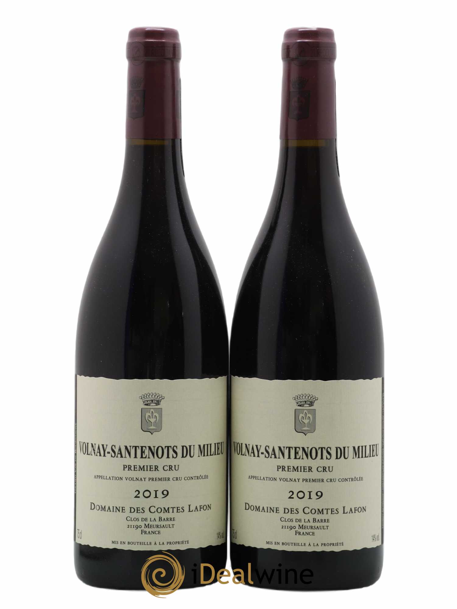 Volnay 1er Cru Santenots du Milieu Comtes Lafon (Domaine des) 2019 - Lot de 2 bouteilles - 0
