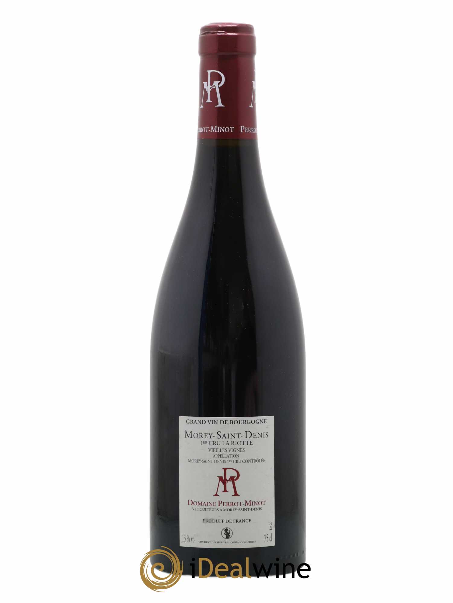 Morey-Saint-Denis 1er Cru La Riotte Vieilles Vignes Perrot-Minot 2018 - Lot de 1 bouteille - 1
