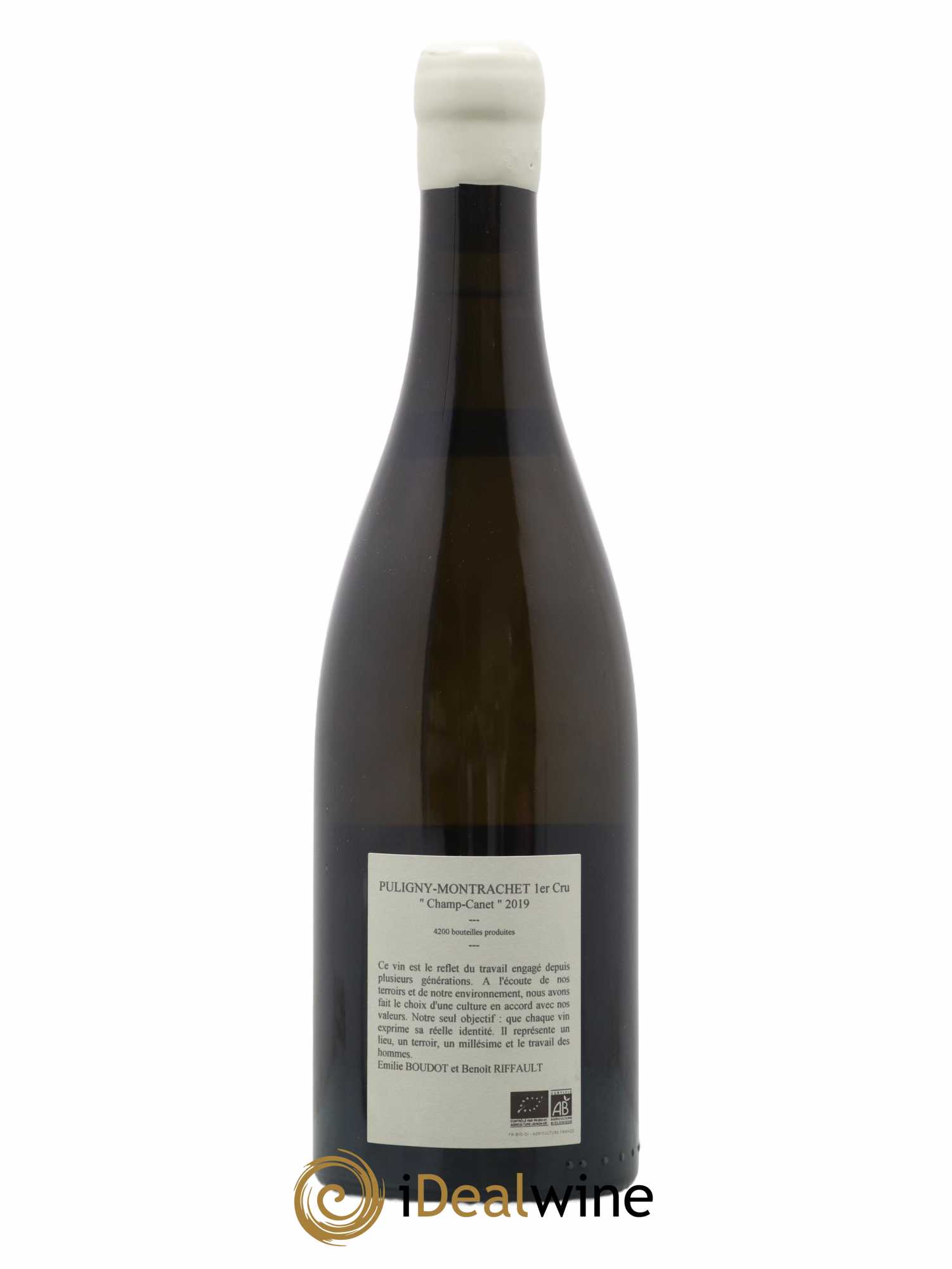 Puligny-Montrachet 1er Cru Champ Canet Etienne Sauzet 2019 - Lot de 1 bouteille - 1