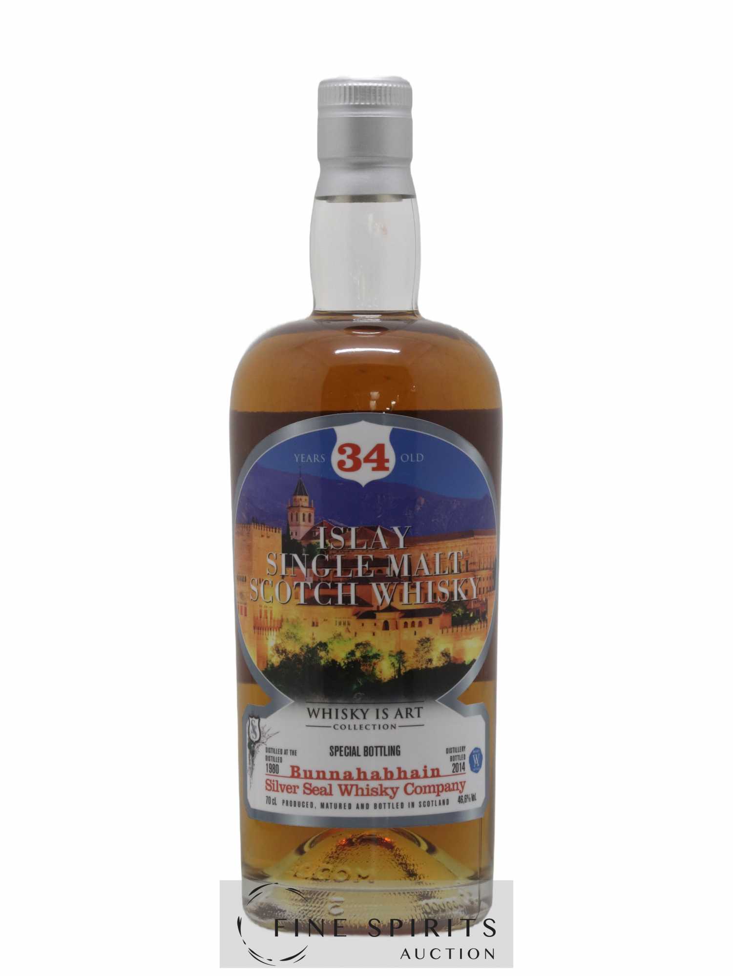 Bunnahabhain 34 years 1980 Silver Seal Whisky Company Cask n°84 - One of 270 - bottled 2014 Whisky is Art Co - Posten von 1 Flasche - 1