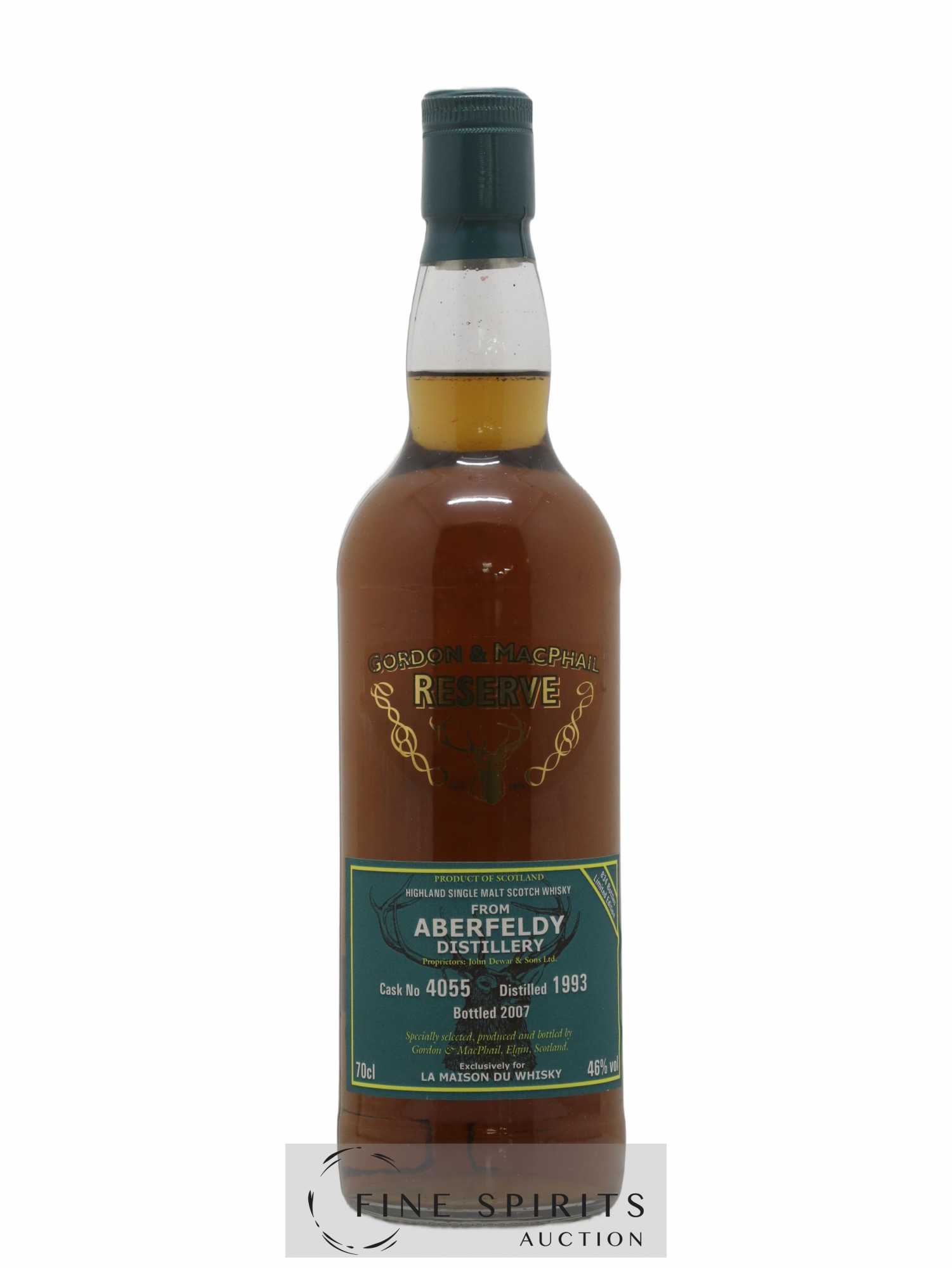Aberfeldy 1993 Gordon & MacPhail Reserve Cask n°4055 - One of 834 - bottled 2007 LMDW - Lot of 1 bottle - 1