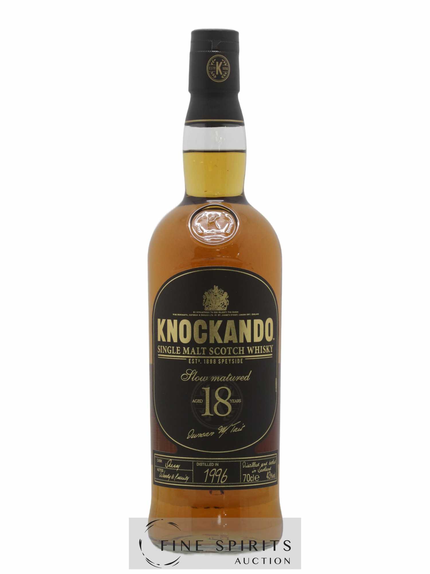 Knockando 18 years 1996 Of. Slow Matured - Lot of 1 bottle - 1