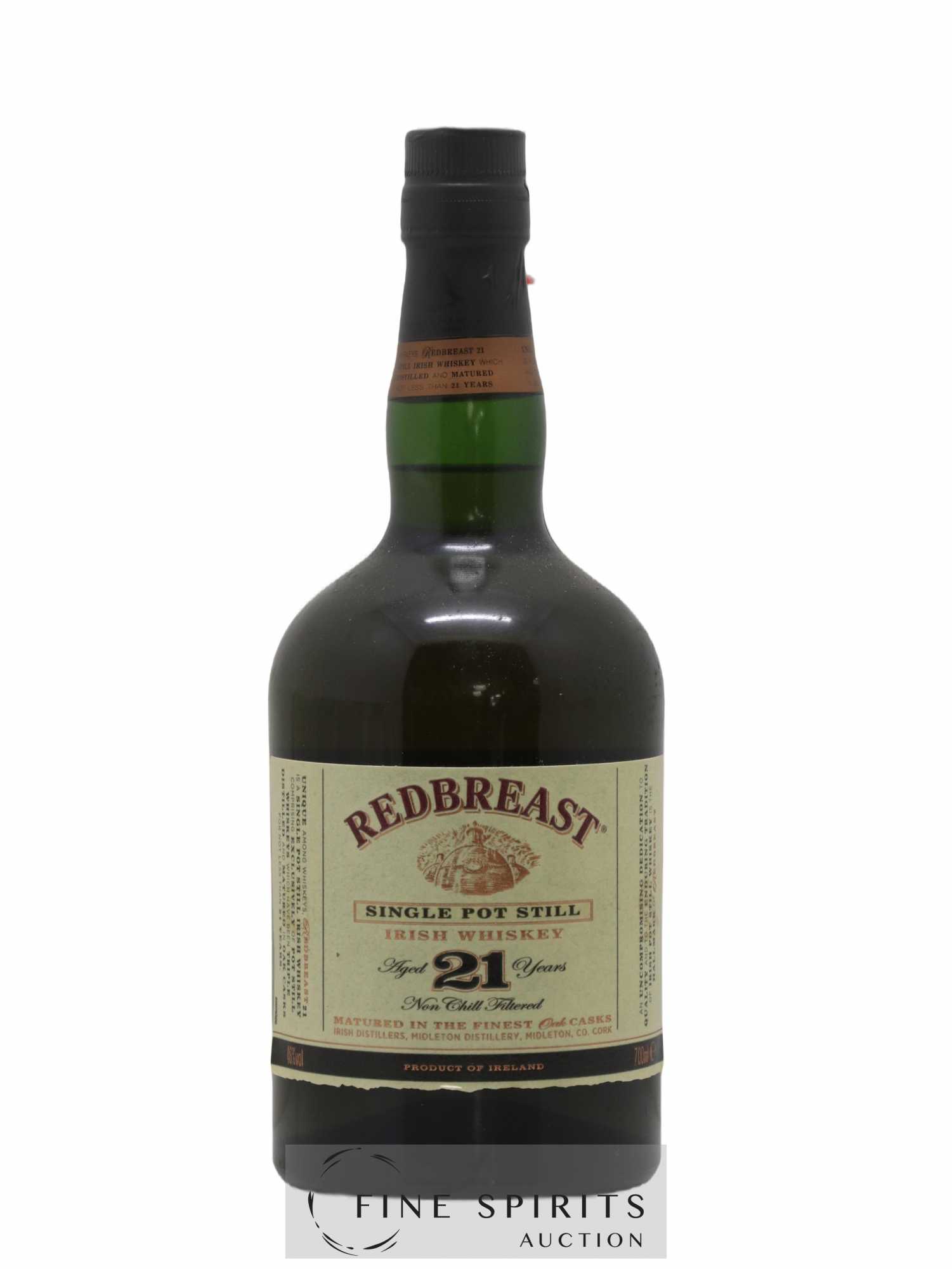 Redbreast 21 years Of. Single Pot Still Oak Casks - Lot de 1 bouteille - 1