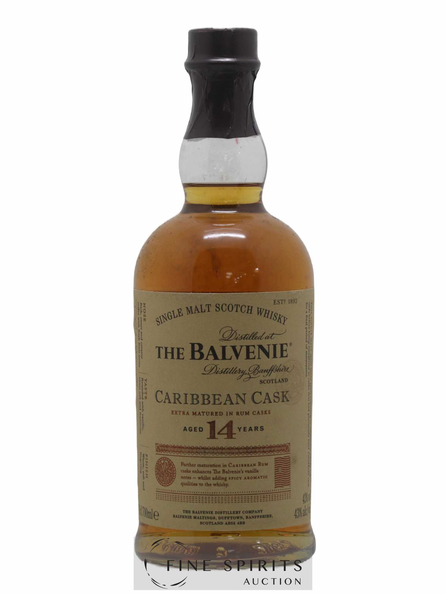 Balvenie (The) 14 years Of. Caribbean Cask Rum Cask Finish - Posten von 1 Flasche - 1
