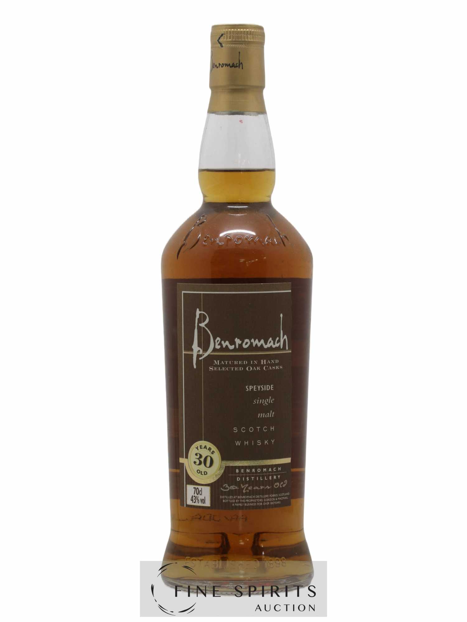 Benromach 30 years Gordon & MacPhail Selected Oak Casks - Lot of 1 bottle - 1