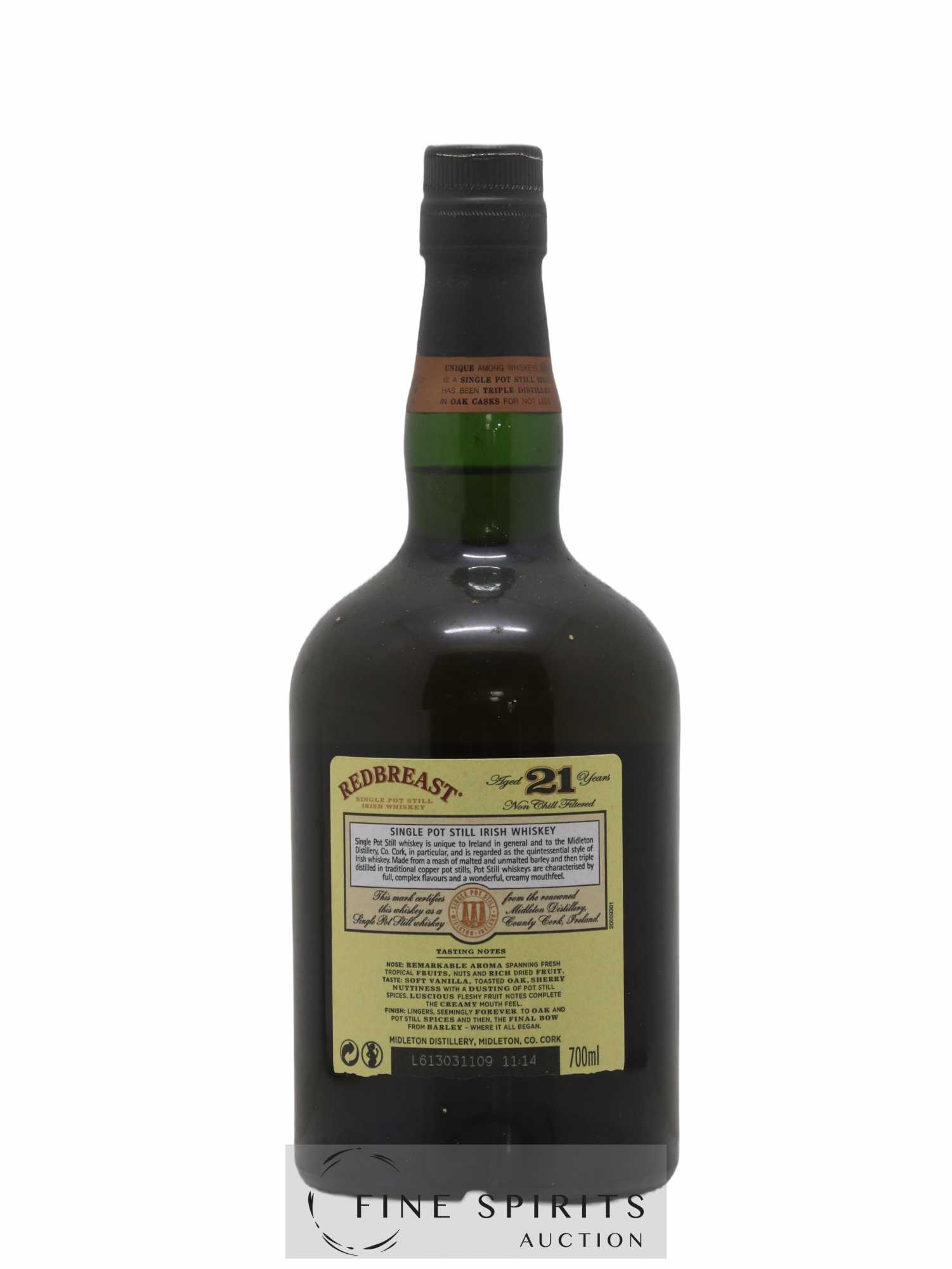 Redbreast 21 years Of. Single Pot Still Oak Casks - Lot de 1 bouteille - 2