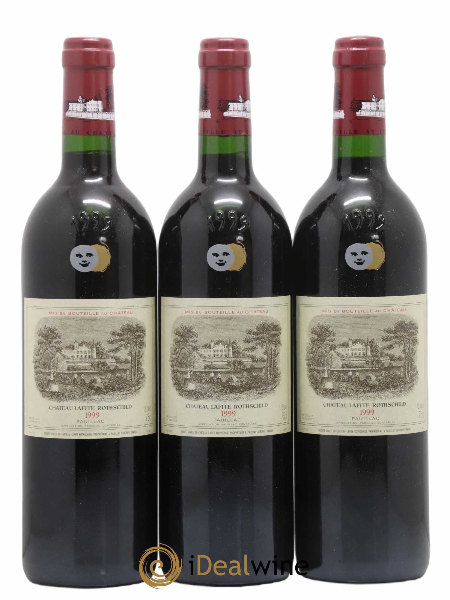 Château Lafite Rothschild 1er Grand Cru Classé 1999 - Lot de 3 bouteilles - 0