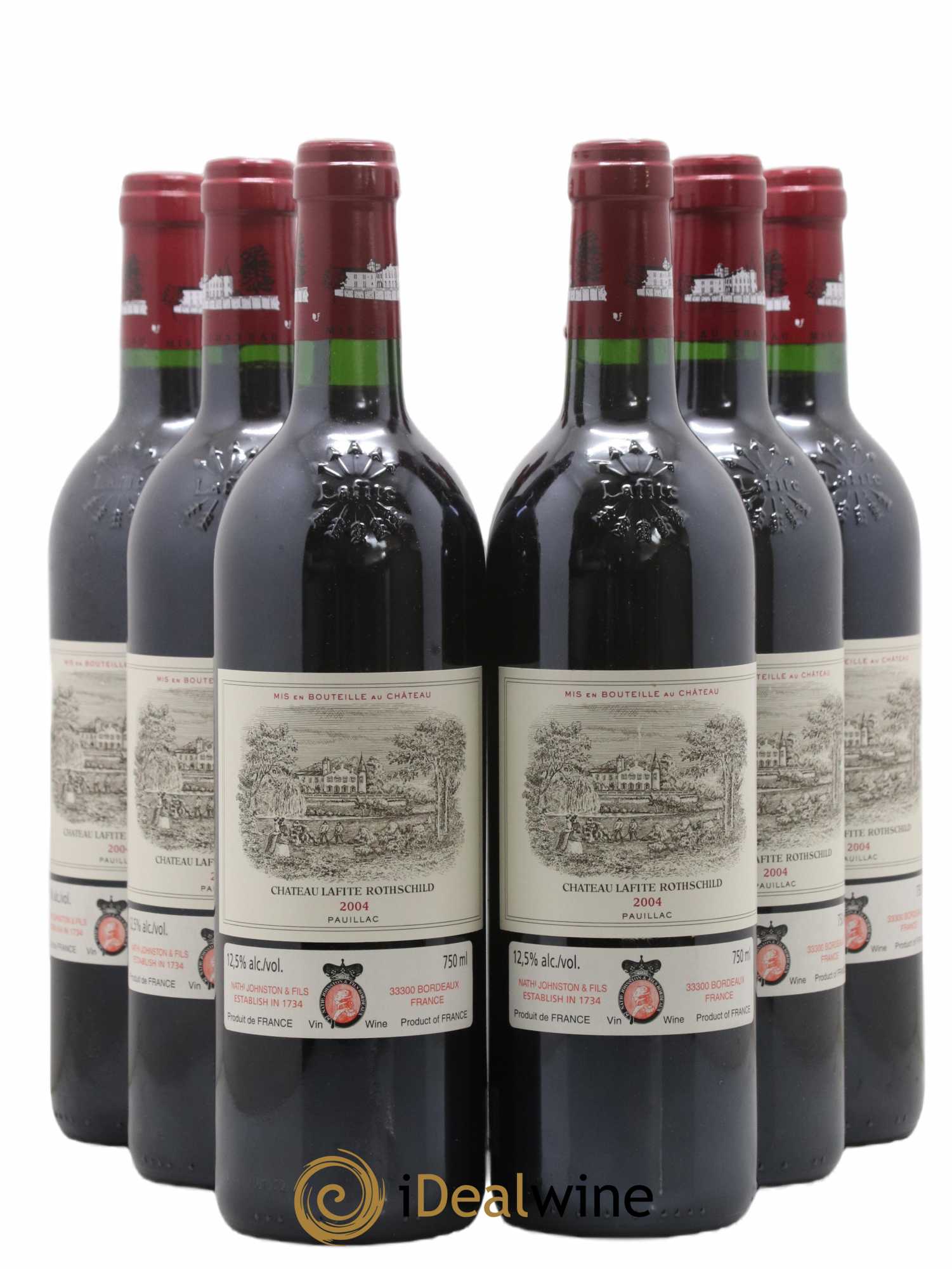 Château Lafite Rothschild 1er Grand Cru Classé 2004 - Lot of 6 bottles - 0