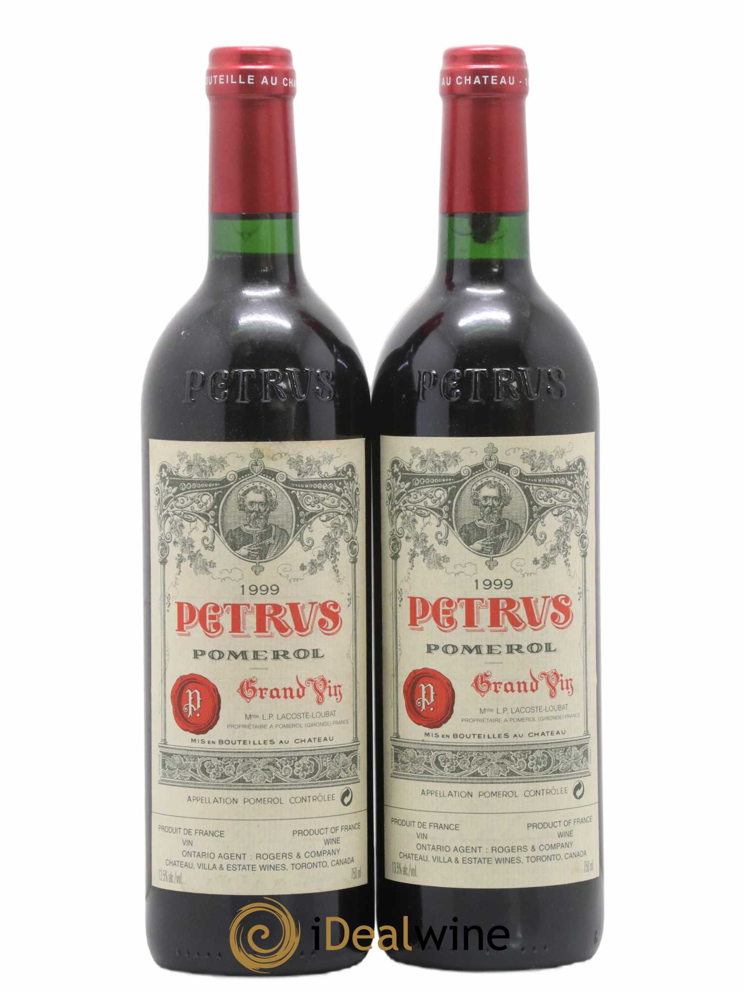 Petrus 1999 - Lot de 2 bouteilles - 0