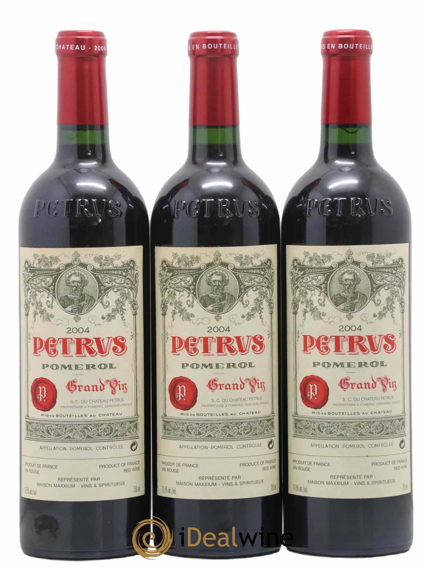 Petrus 2004 - Lot de 3 bouteilles - 0