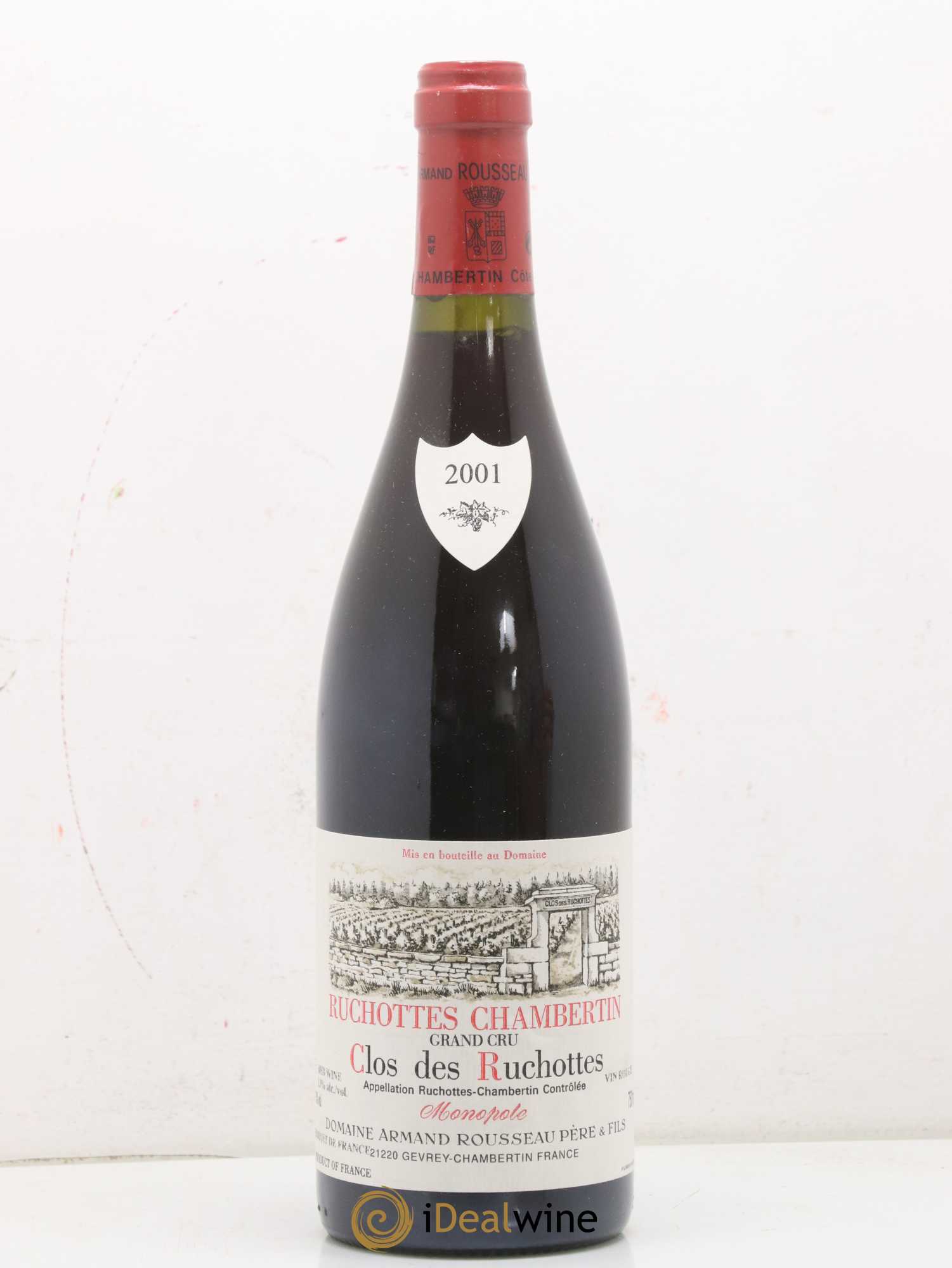 Ruchottes-Chambertin Grand Cru Clos des Ruchottes Armand Rousseau (Domaine) 2001 - Lot de 1 bouteille - 0