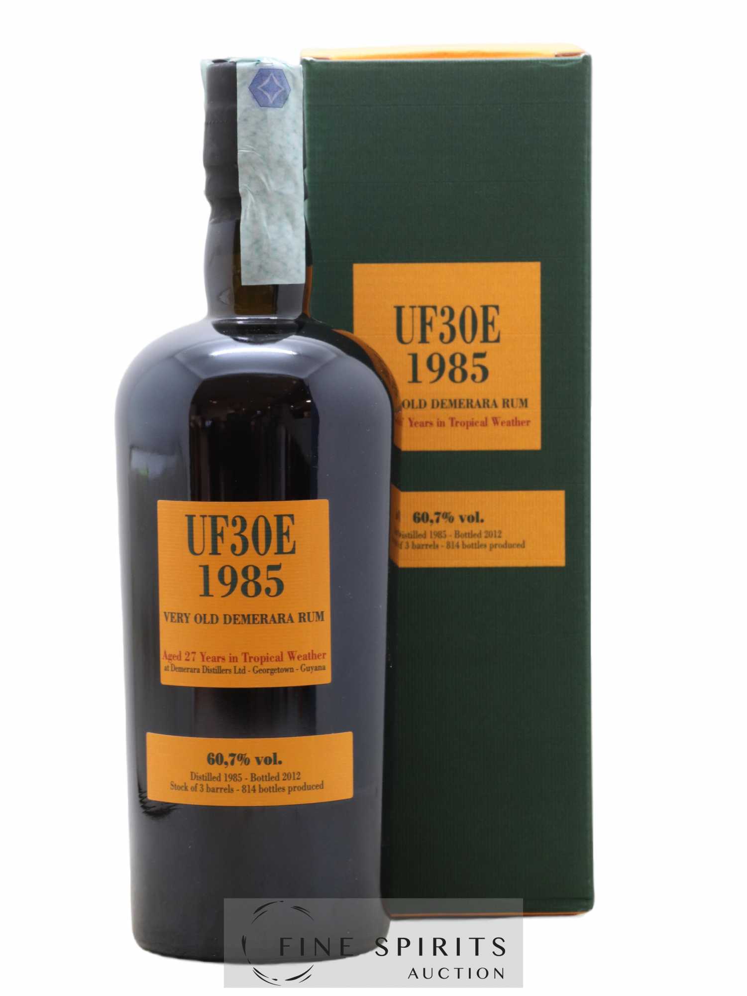 UF30E 27 years 1985 Velier Stock of 3 barrels Casks n°10548-552-553 - bottled 2012 Limited Edition 814 Bottles - Lot de 1 bouteille - 0