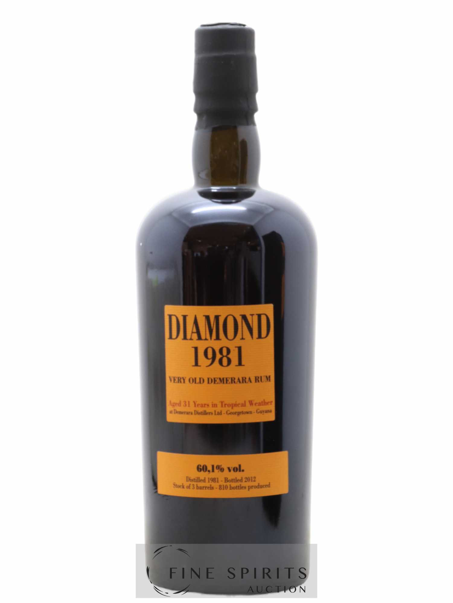 Diamond 31 years 1981 Velier Barrels S W Casks n°10537-36-39 - 810 bottles - bottled in 2012 - Lot de 1 bouteille - 1