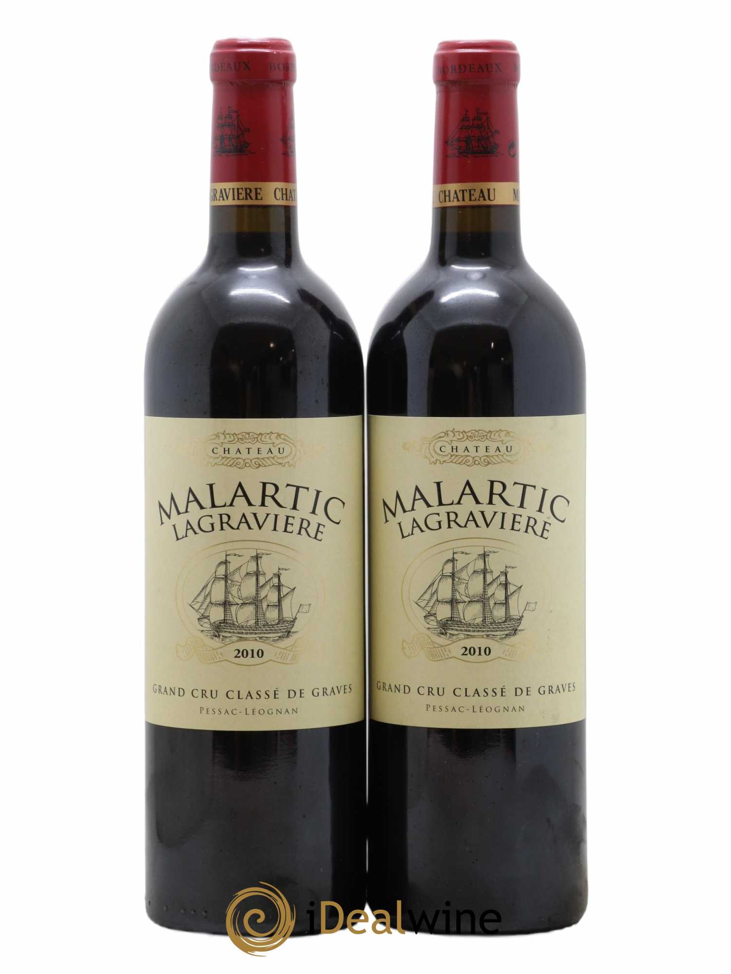 Château Malartic-Lagravière Cru Classé de Graves 2010 - Lot of 2 bottles - 0