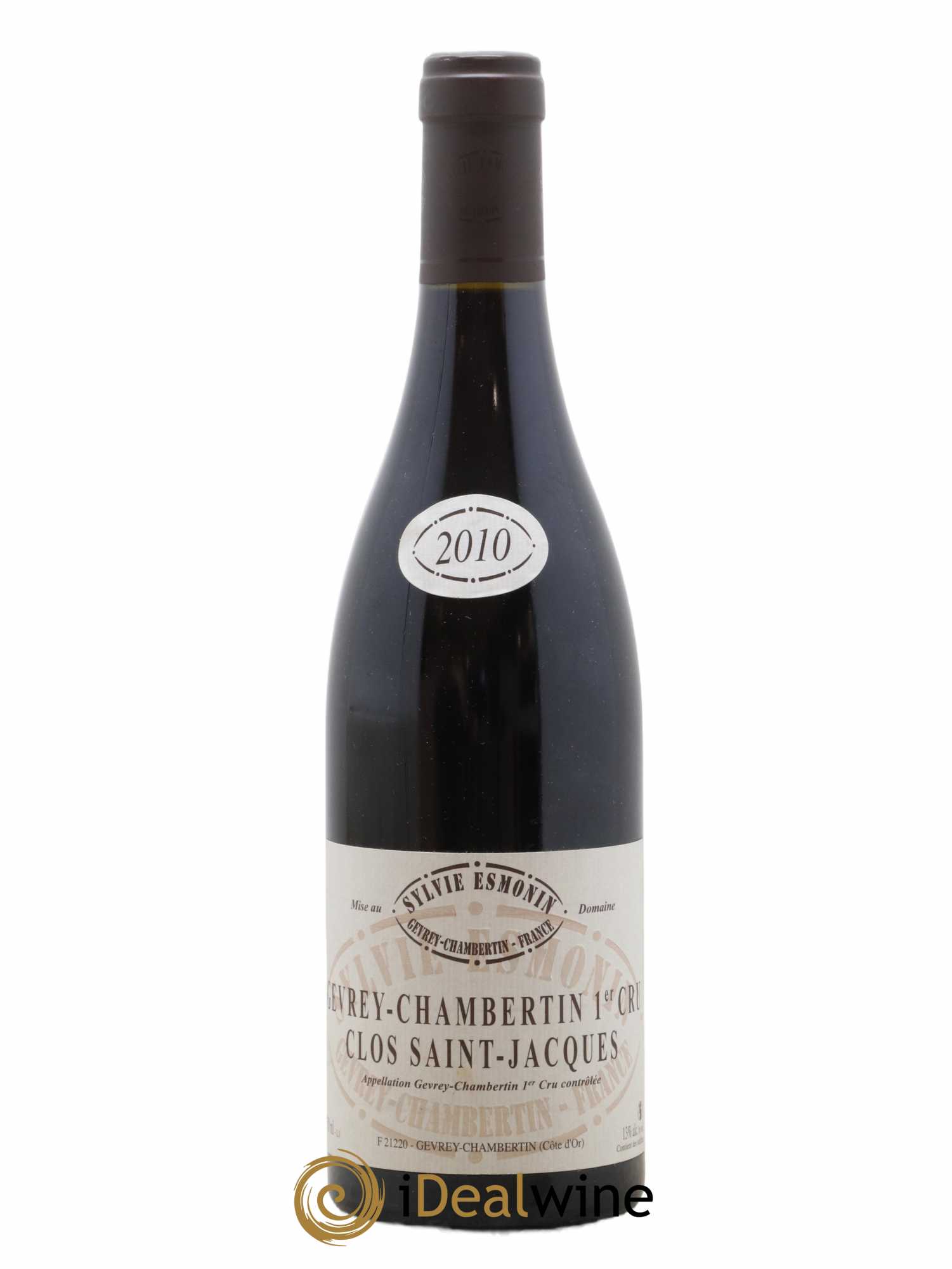 Gevrey-Chambertin 1er Cru Clos Saint Jacques Sylvie Esmonin 2010 - Lot of 1 bottle - 0