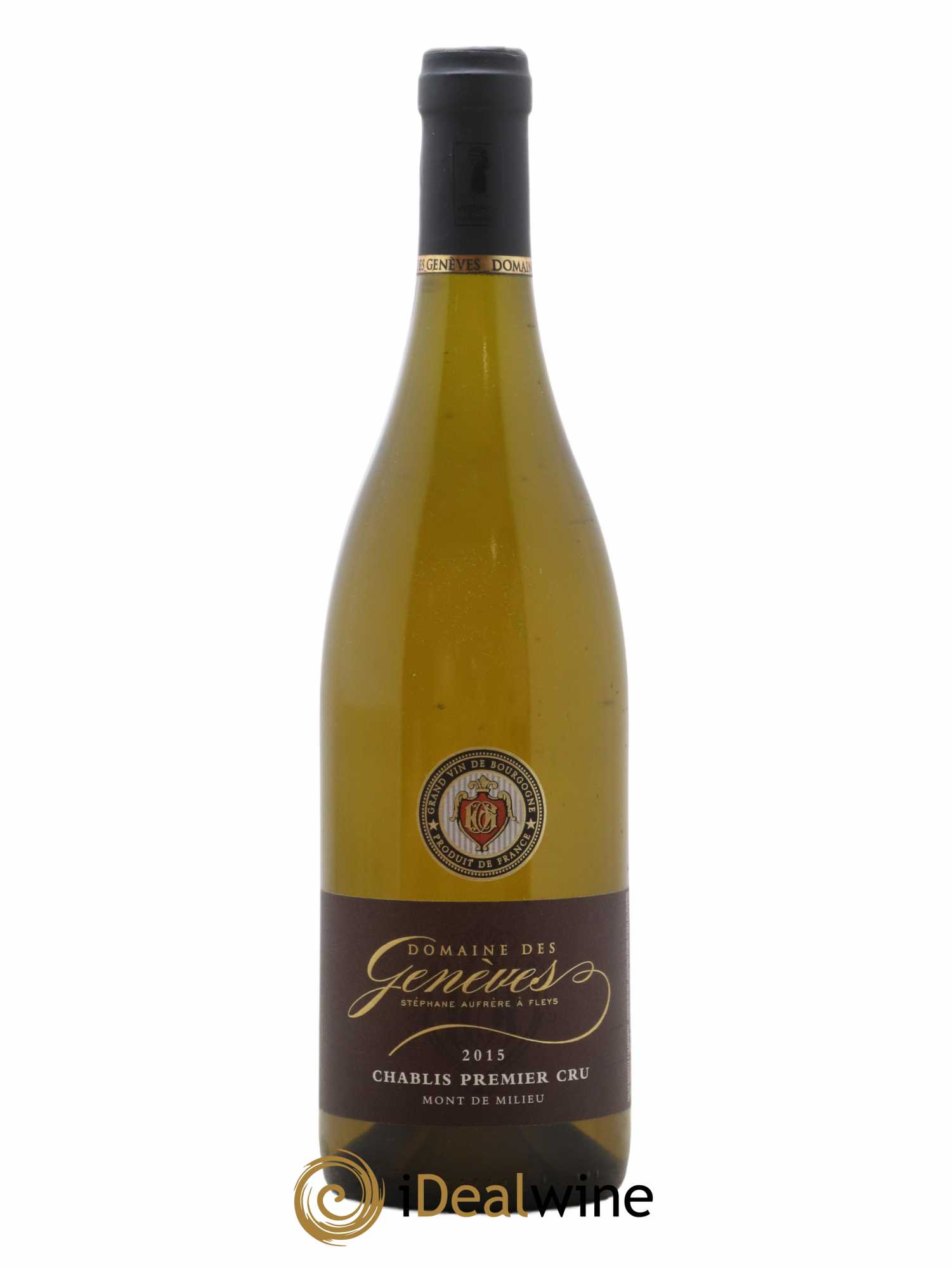 Chablis 1er Cru Mont de Milieu Domaine Des Geneves 2015 - Lot de 1 bouteille - 0