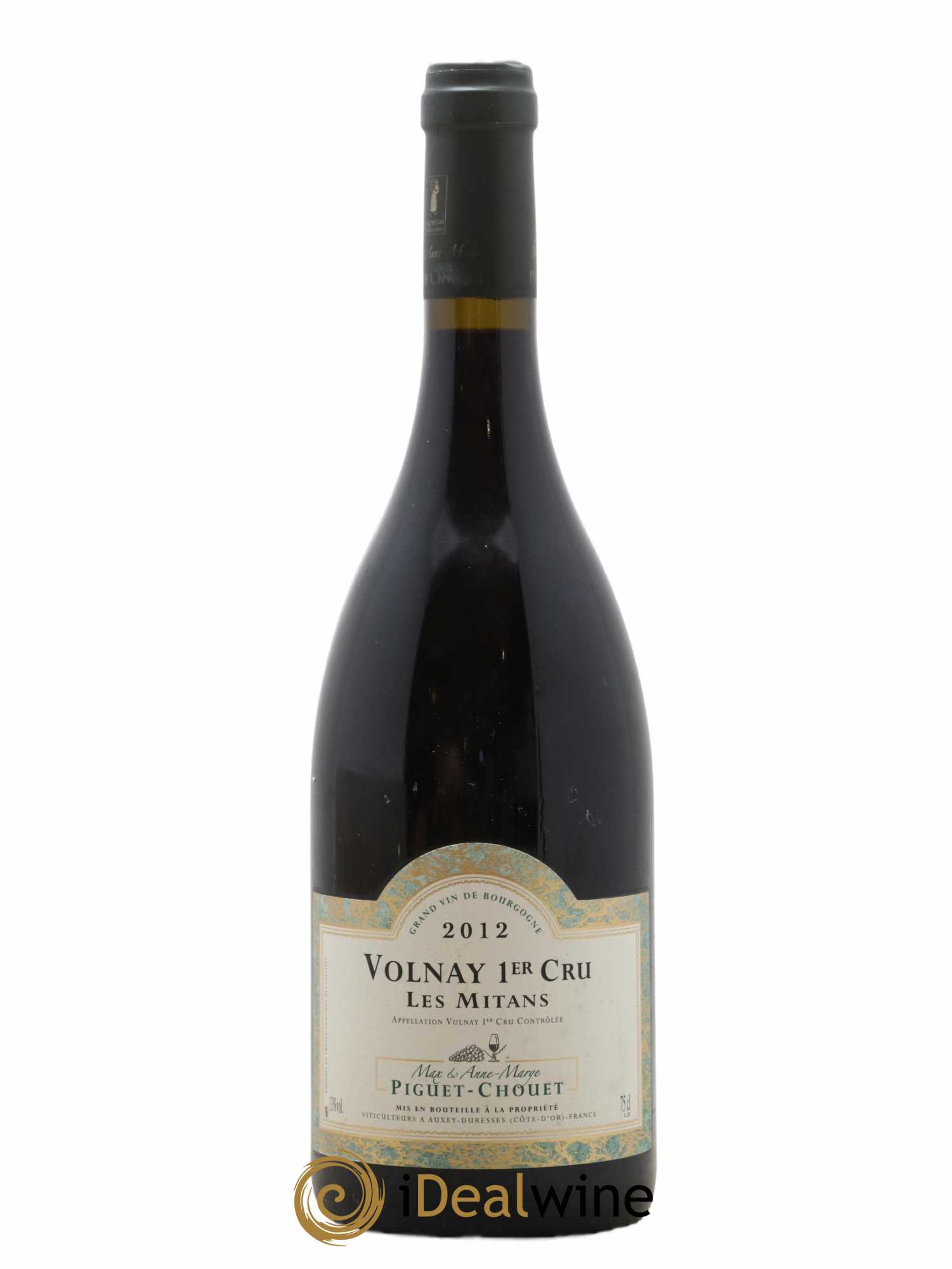 Volnay 1er Cru Les Mitans Max Et Anne Piguet Chouet 2012 - Lot de 1 bouteille - 0