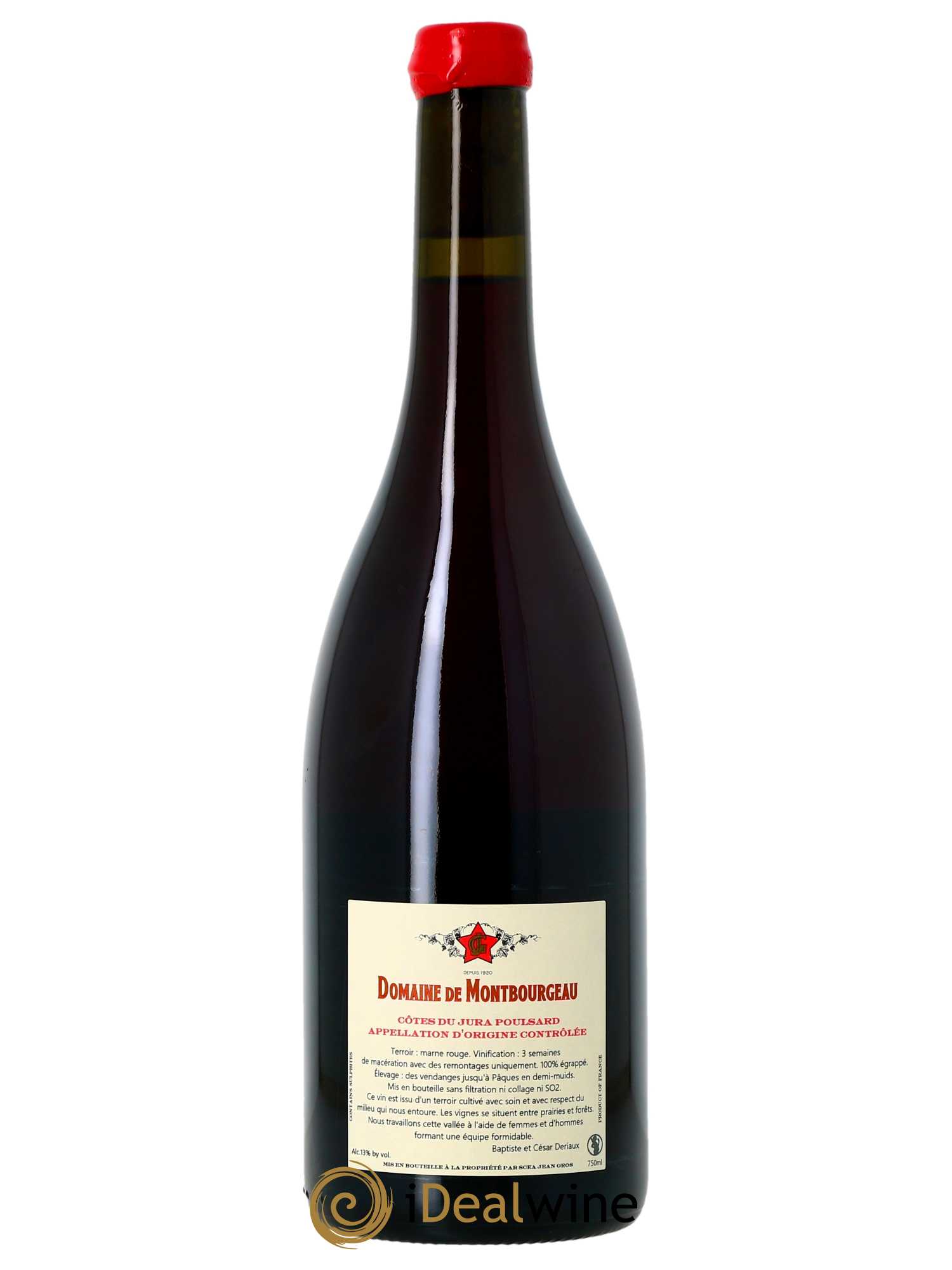 Côtes du Jura Poulsard Clos des Fraisiers Domaine de Montbourgeau 2022 - Lot of 1 bottle - 1