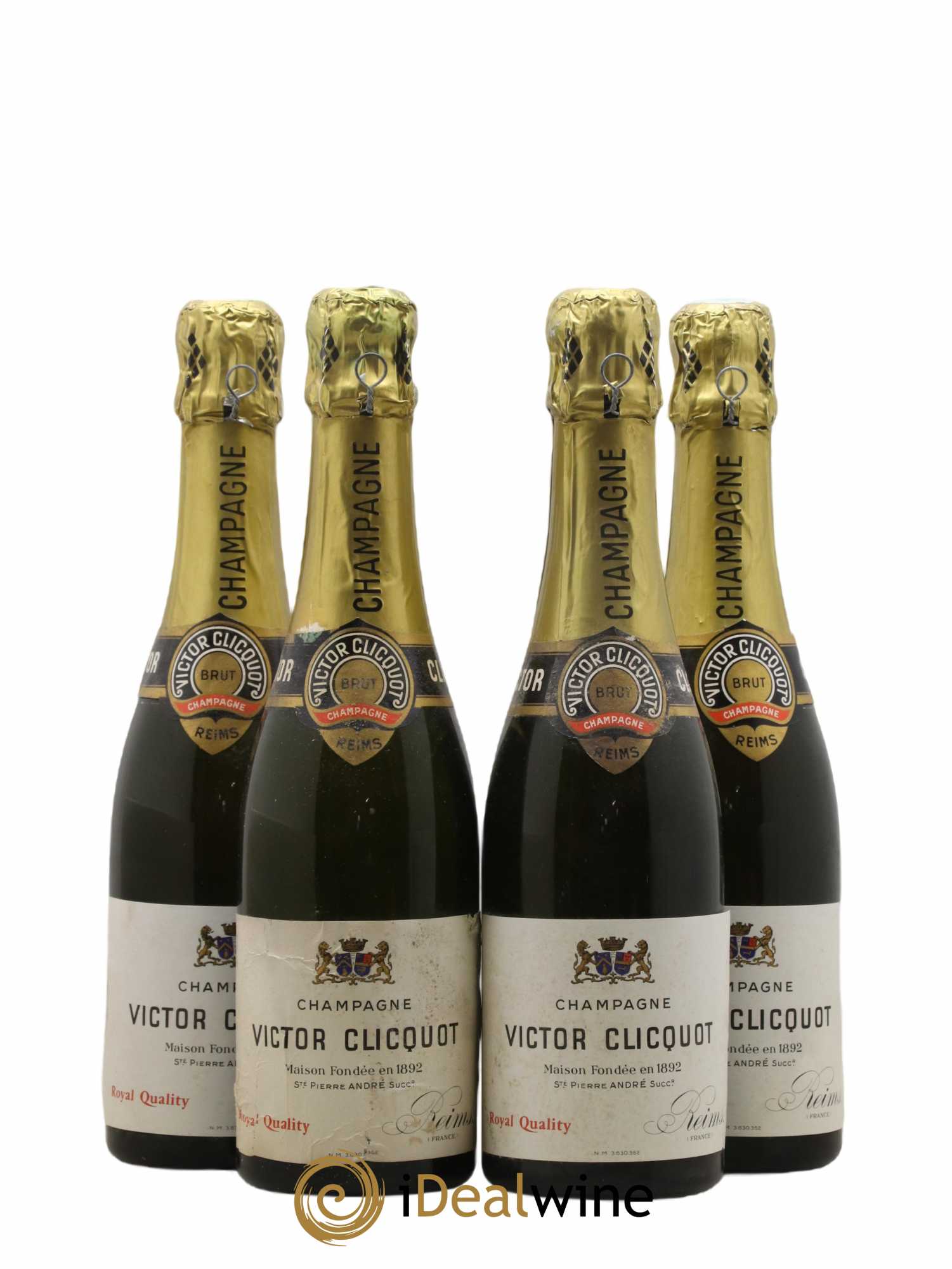 Champagne Victor Clicquot - Lot de 4 demi bouteilles - 0