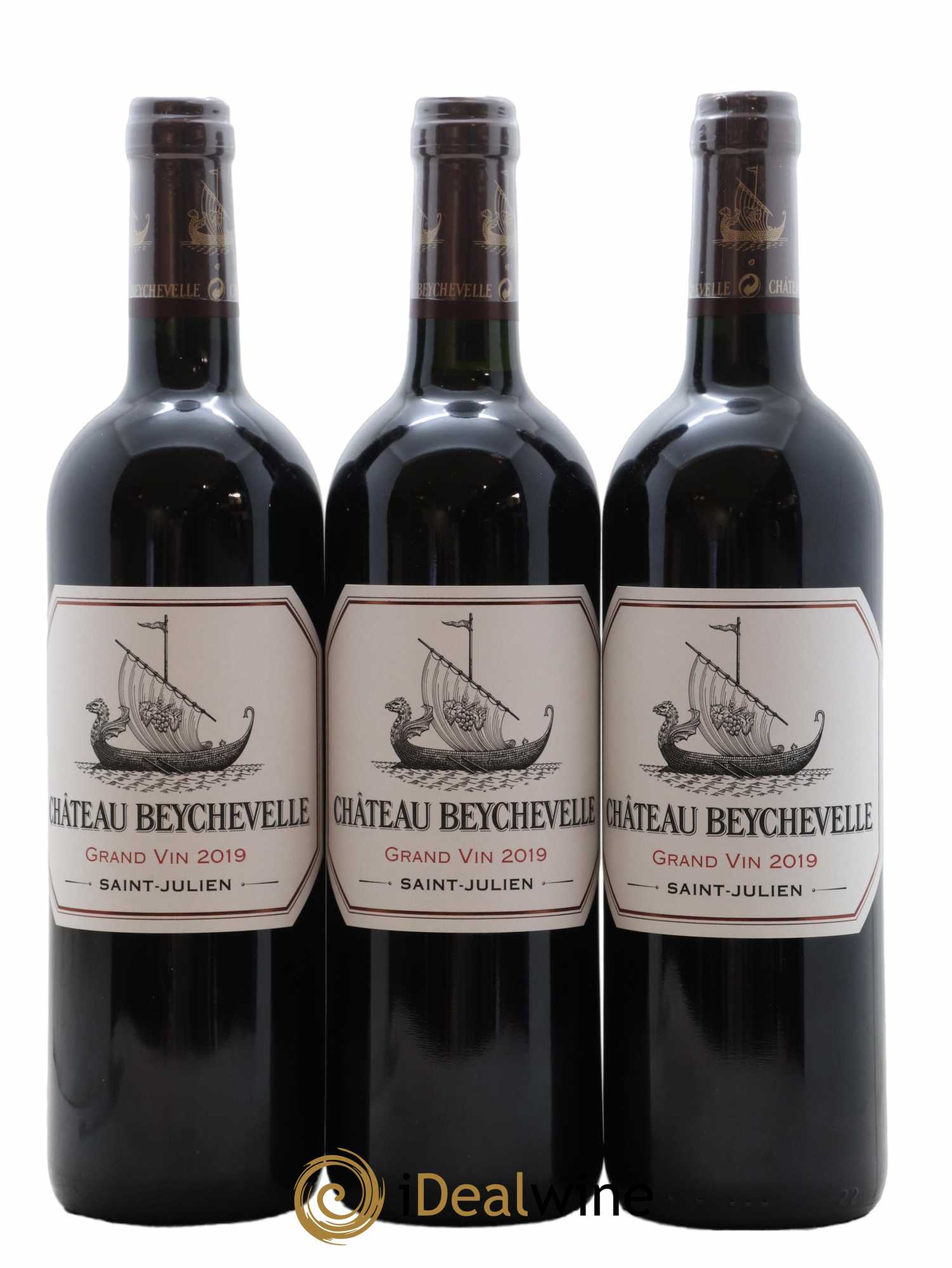 Château Beychevelle 4ème Grand Cru Classé 2019 - Lot de 3 bouteilles - 0
