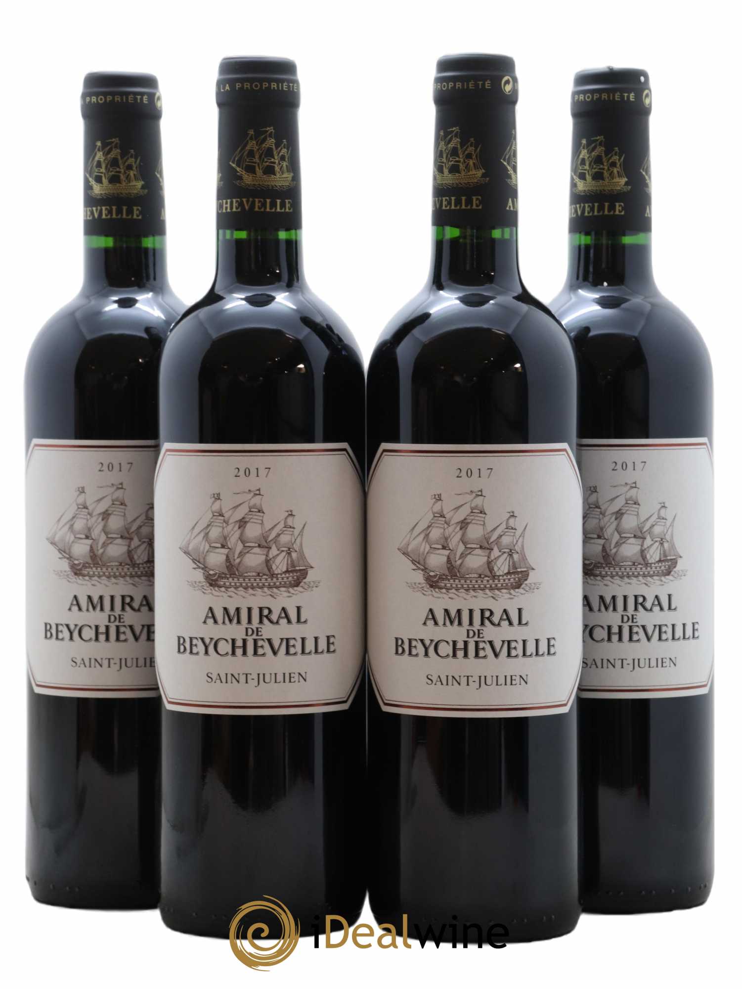Amiral de Beychevelle Second Vin 2017 - Lot de 4 bouteilles - 0