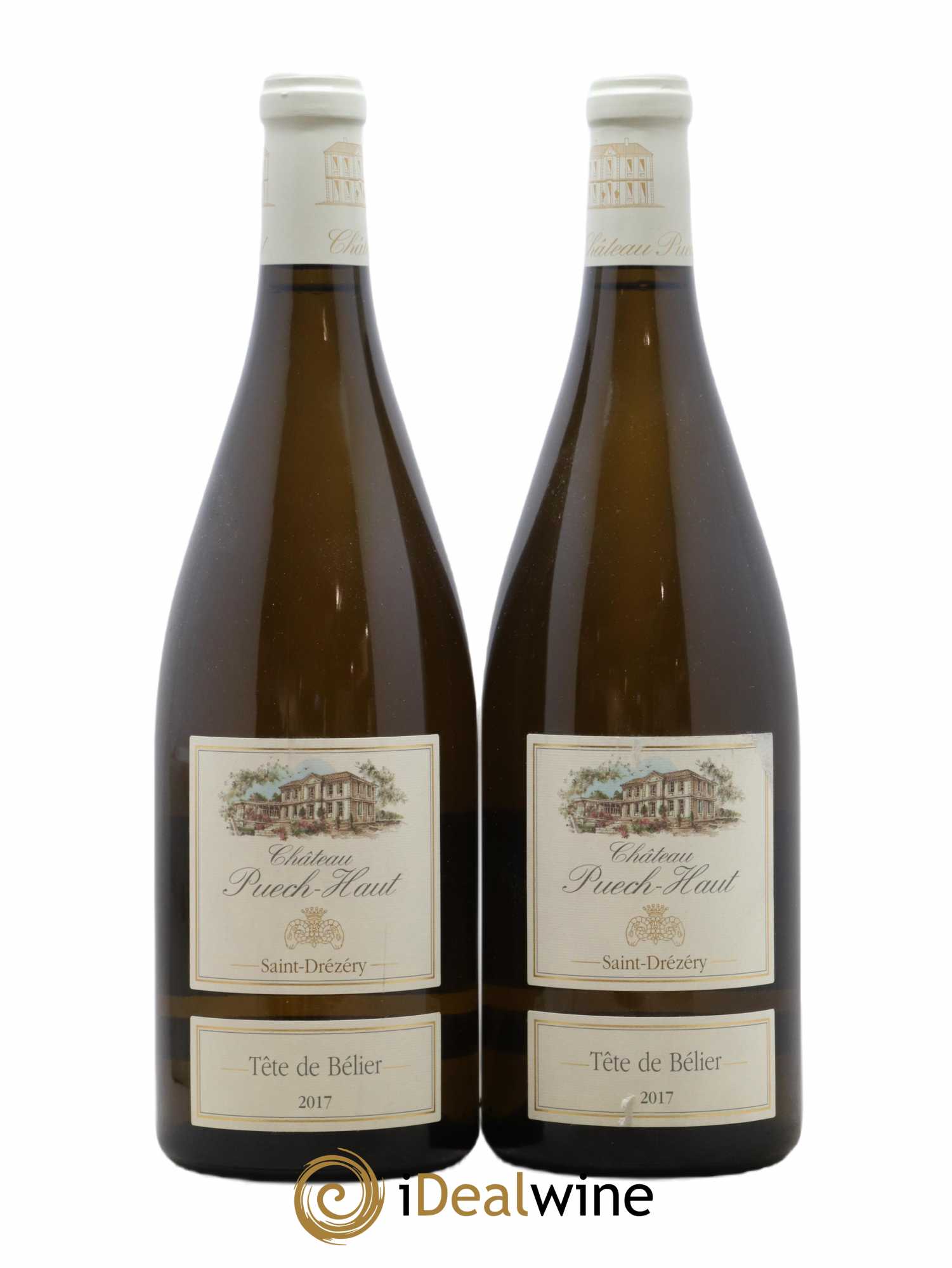 Languedoc Saint-Drézéry Château Puech-Haut Tête De Bélier Gérard Bru 2017 - Lot de 2 magnums - 0
