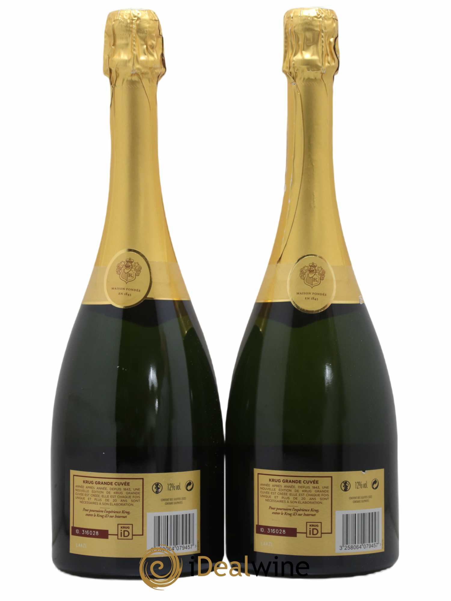 Grande Cuvée - 164ème édition Krug - Lot of 2 bottles - 1