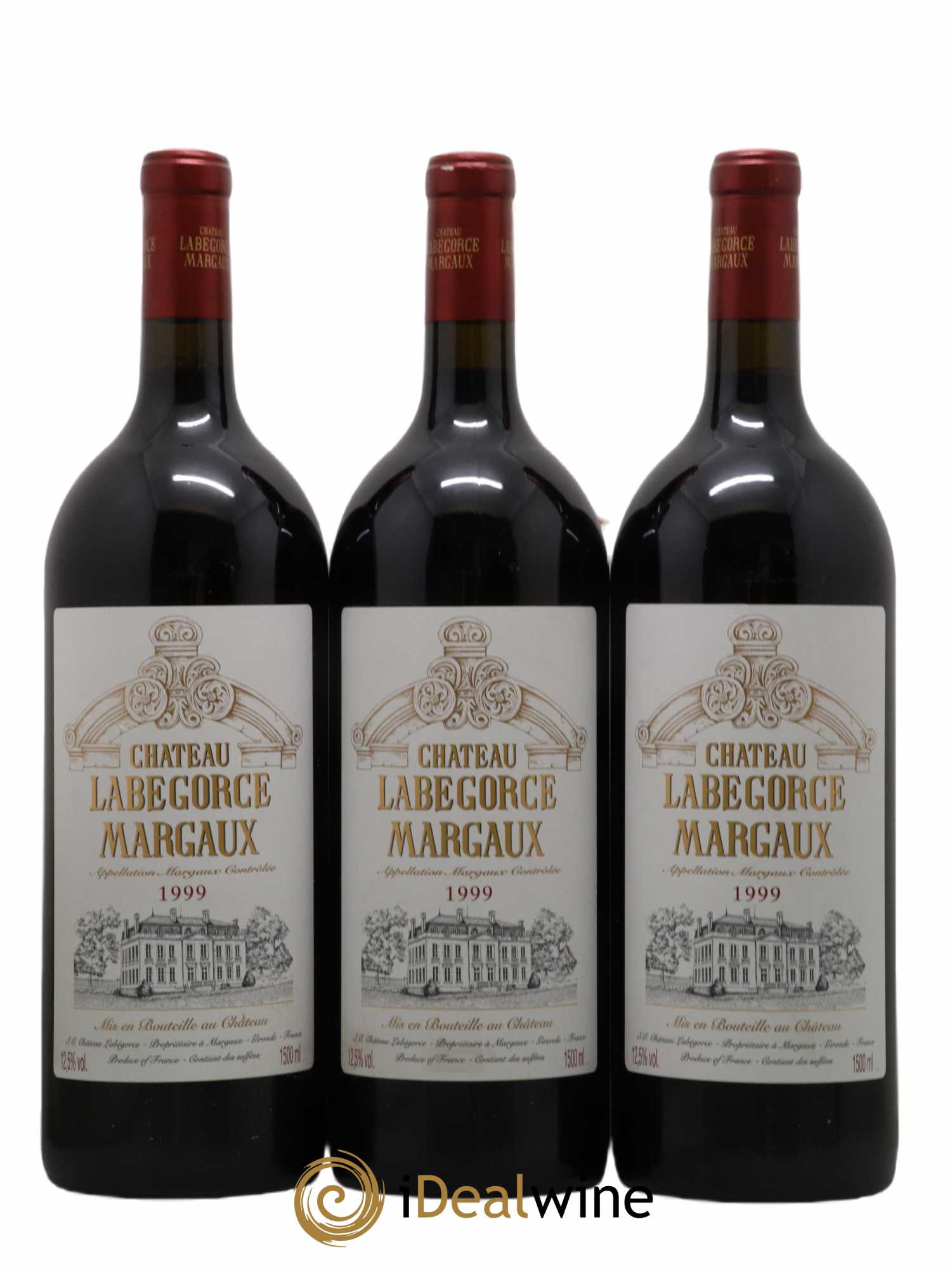 Château Labegorce Cru Bourgeois 1999 - Lot de 3 magnums - 0