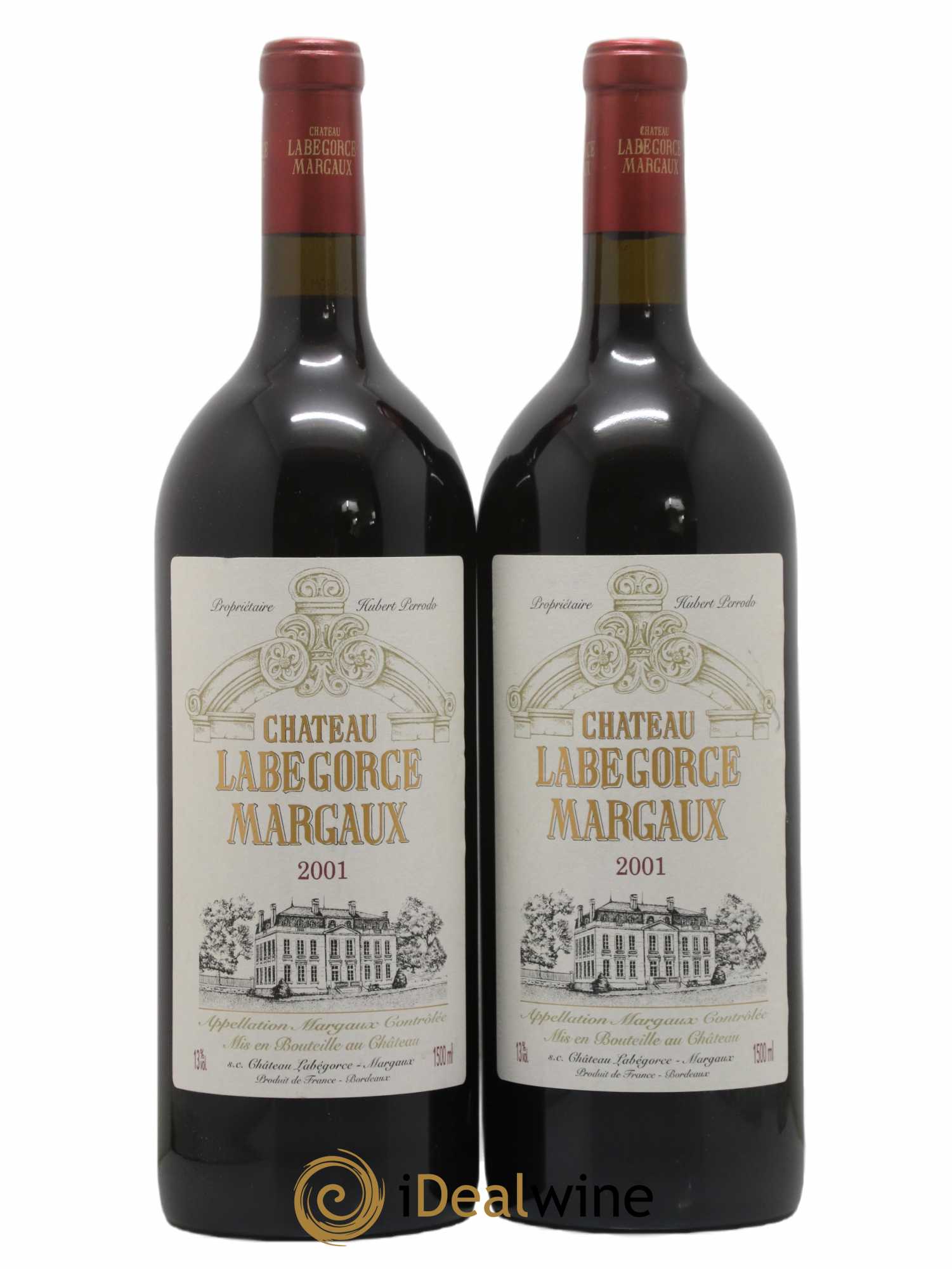 Château Labegorce Cru Bourgeois 2001 - Lot de 2 magnums - 0