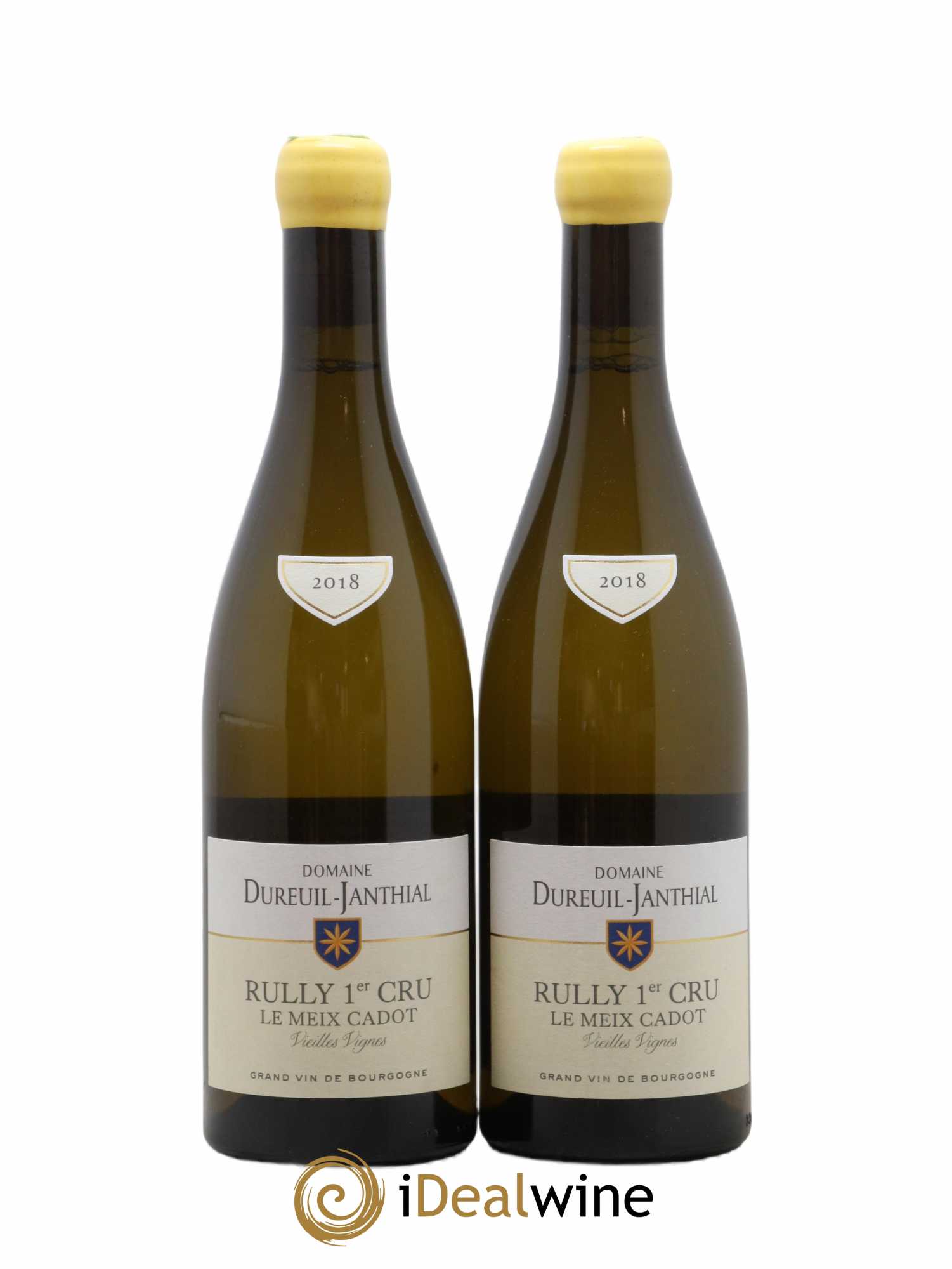 Rully 1er Cru Le Meix Cadot Vieilles Vignes Vincent Dureuil-Janthial 2018 - Lot de 2 bouteilles - 0