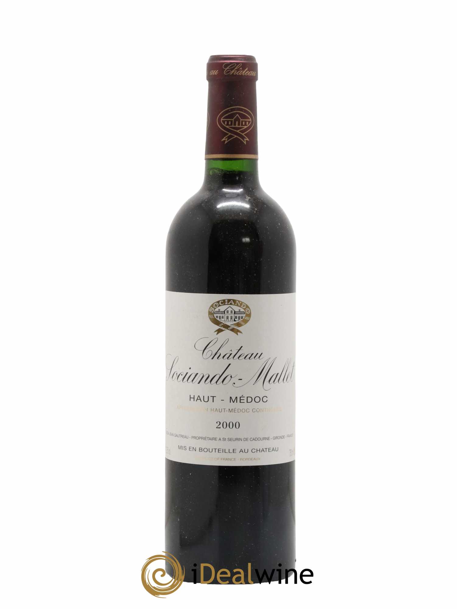 Château Sociando Mallet 2000 - Lot of 1 bottle - 0