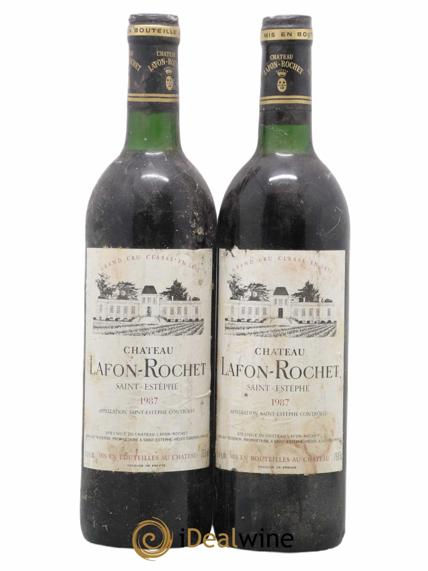 Château Lafon Rochet 4ème Grand Cru Classé 1987 - Lot of 2 bottles - 0