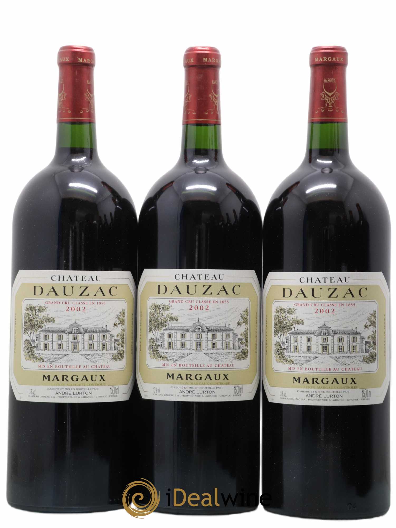 Château Dauzac 5ème Grand Cru Classé 2002 - Lot de 6 magnums - 1