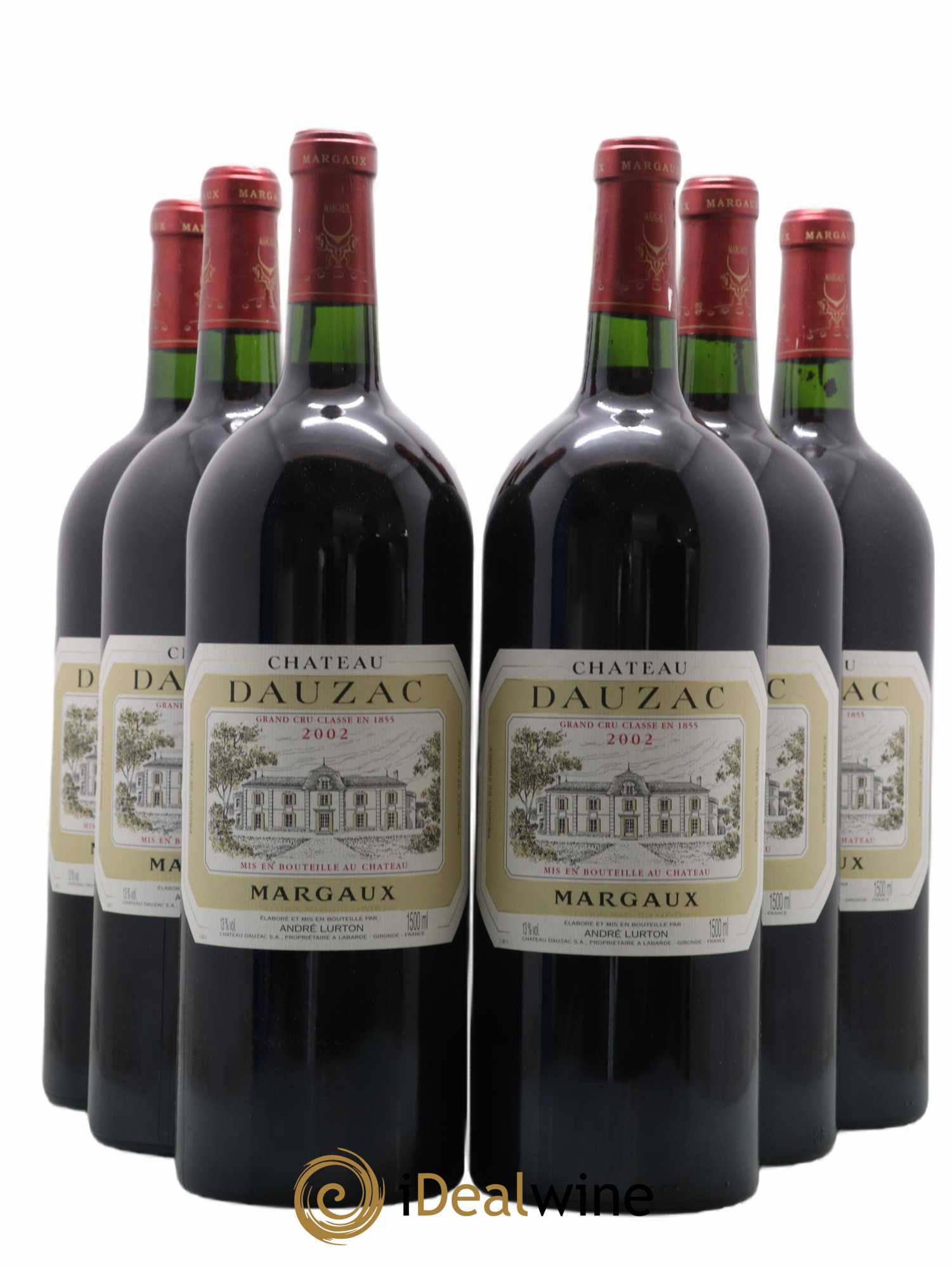 Château Dauzac 5ème Grand Cru Classé 2002 - Lot de 6 magnums - 0