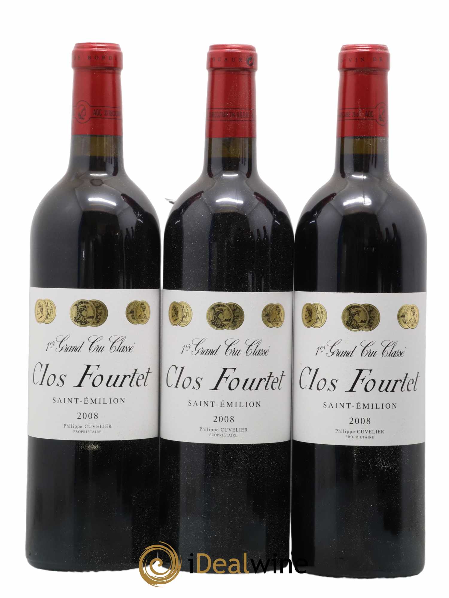 Clos Fourtet 1er Grand Cru Classé B 2008 - Lot de 6 bouteilles - 1