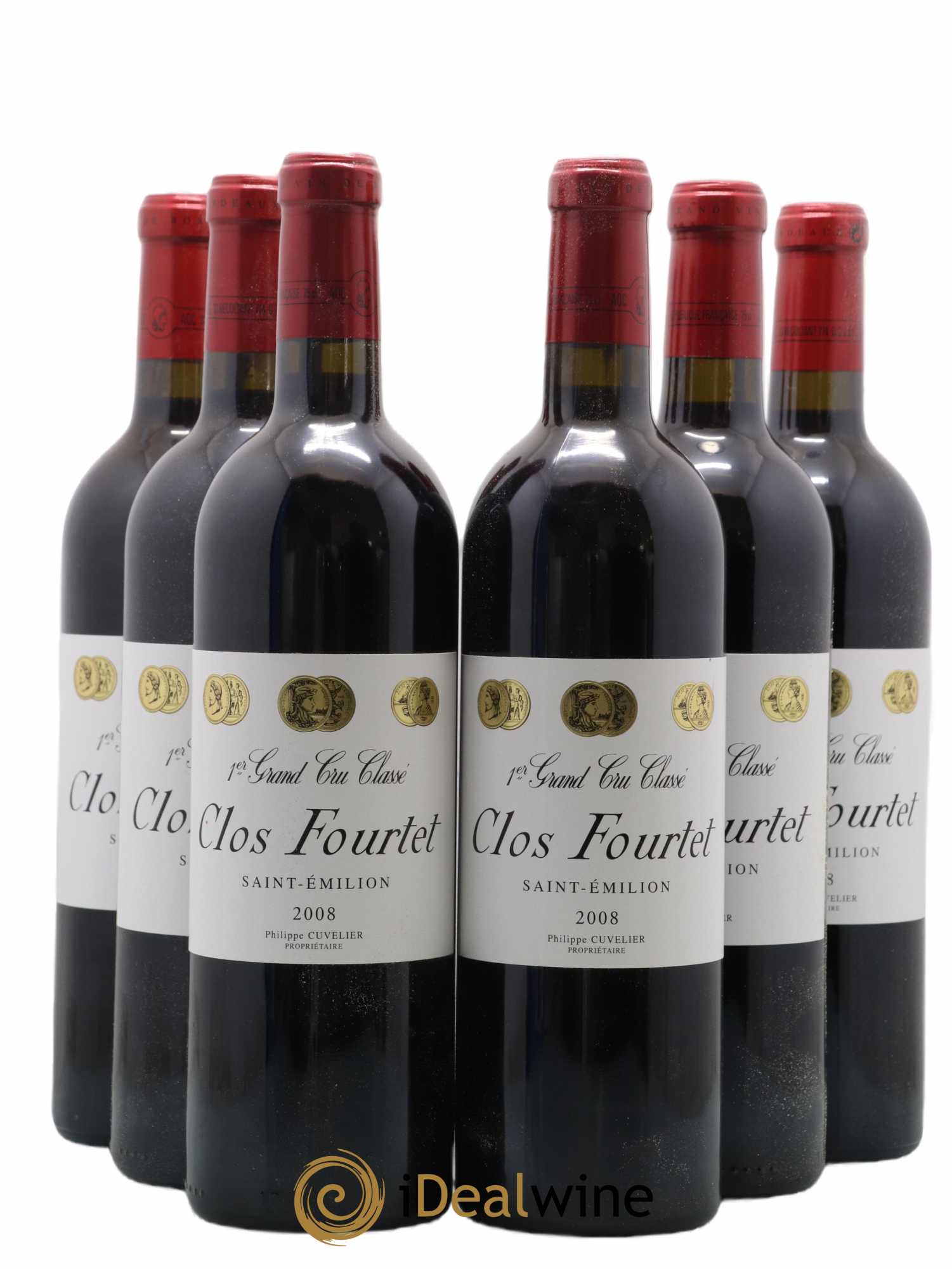 Clos Fourtet 1er Grand Cru Classé B 2008 - Lot de 6 bouteilles - 0