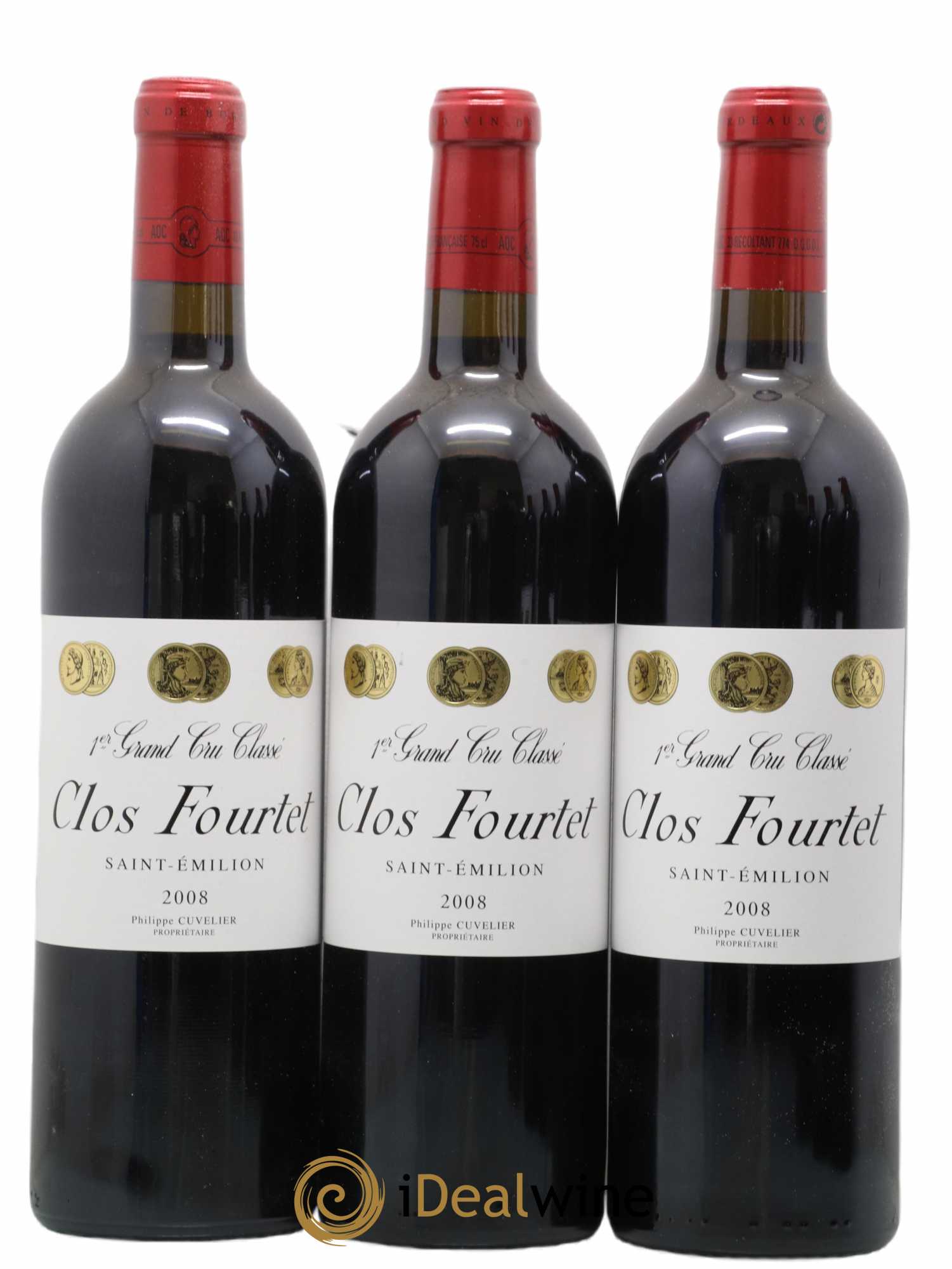 Clos Fourtet 1er Grand Cru Classé B 2008 - Lot de 6 bouteilles - 1