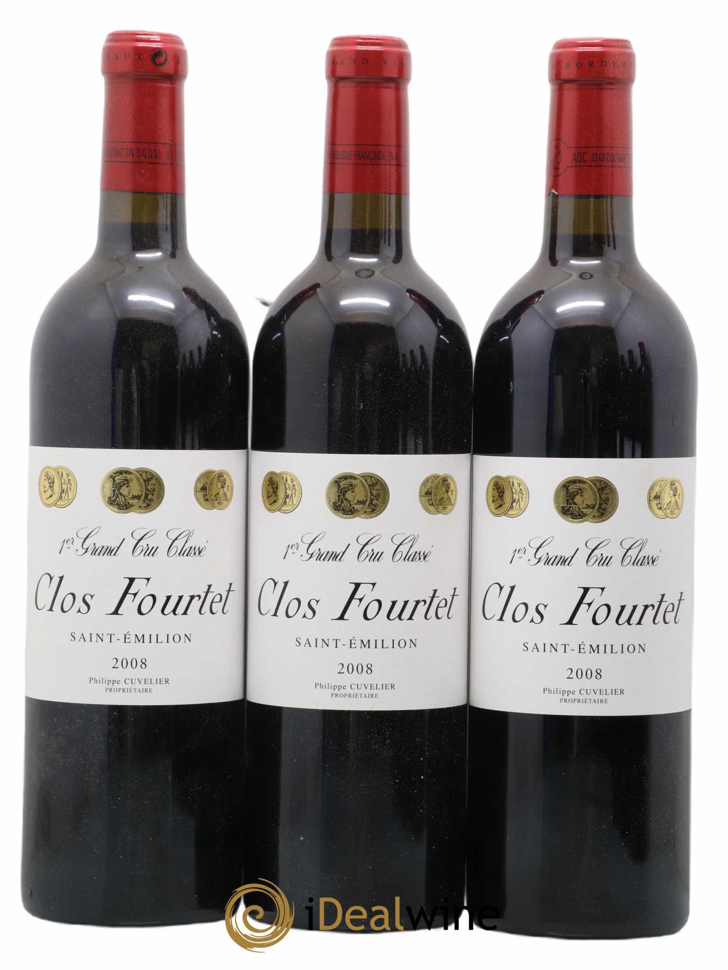 Clos Fourtet 1er Grand Cru Classé B 2008 - Lot of 6 bottles - 1