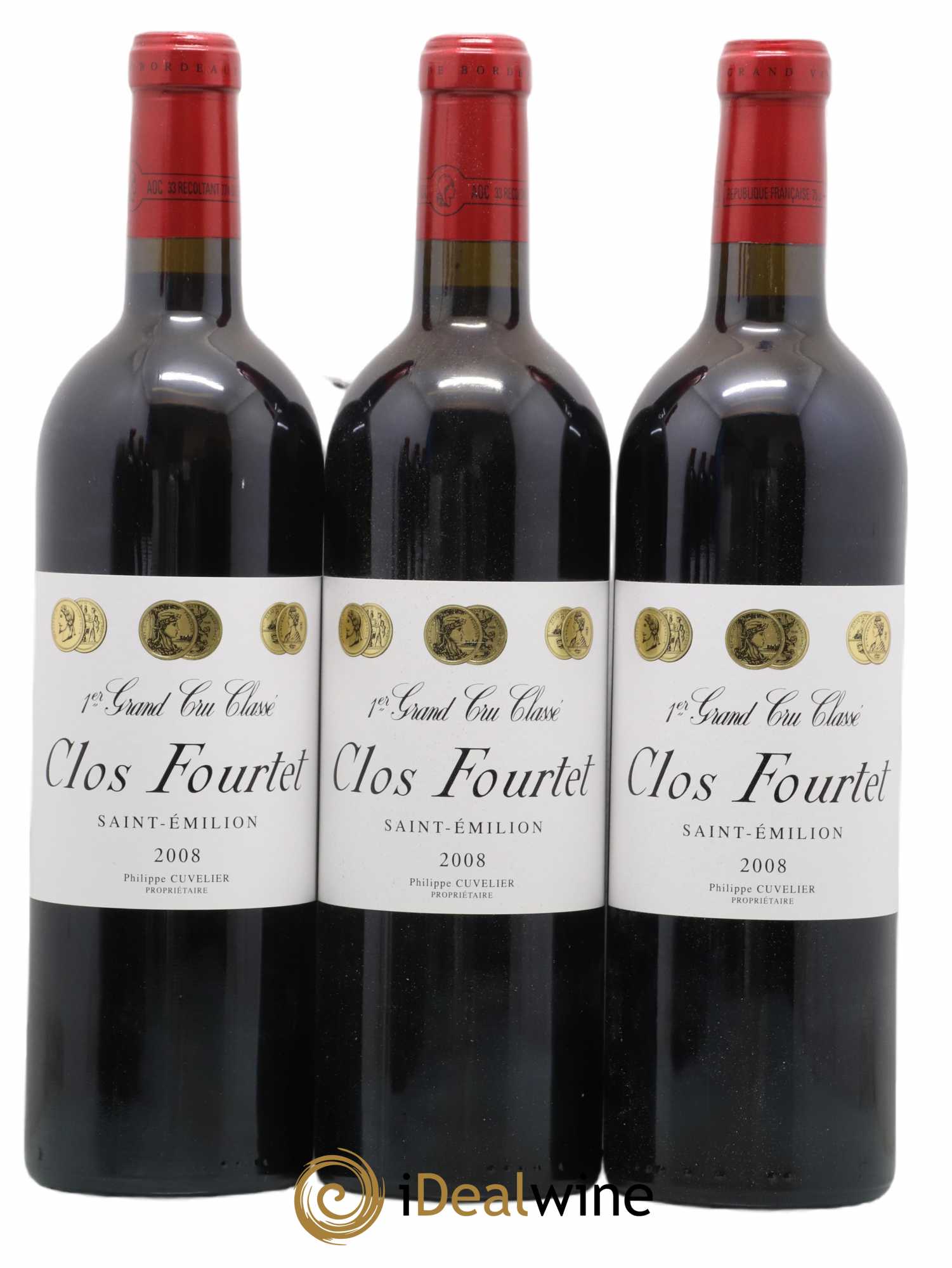 Clos Fourtet 1er Grand Cru Classé B 2008 - Lot of 6 bottles - 2