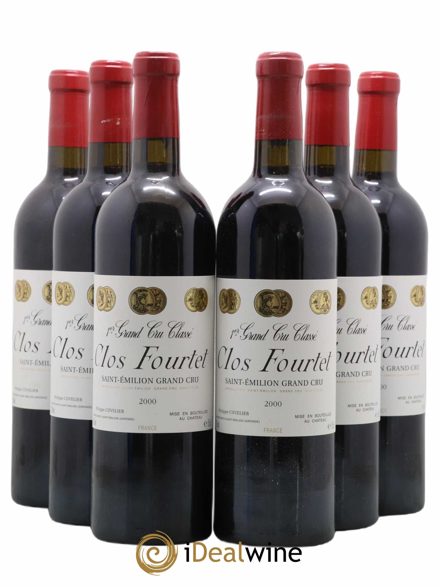 Clos Fourtet 1er Grand Cru Classé B 2000 - Lot de 6 bouteilles - 0