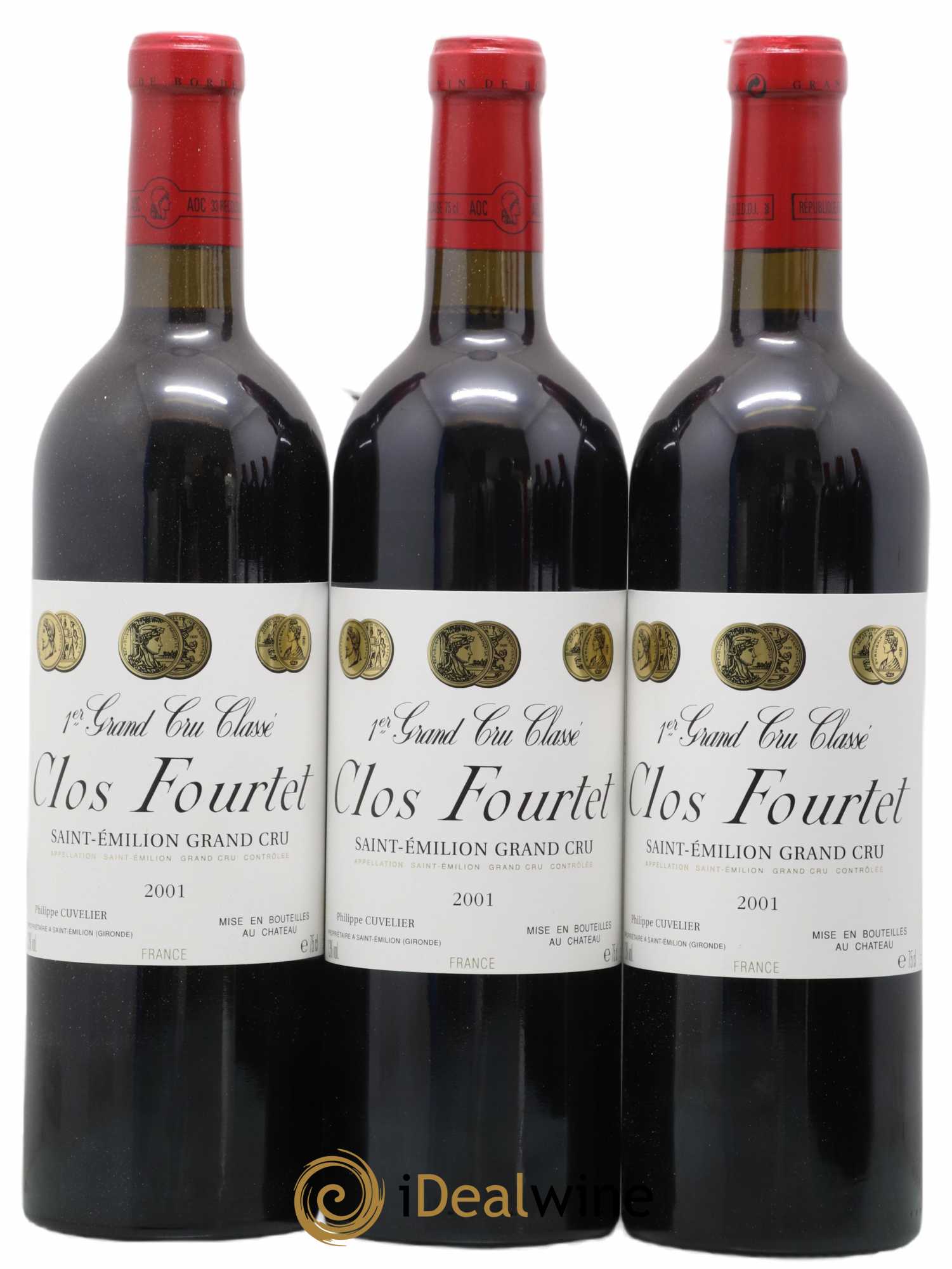 Clos Fourtet 1er Grand Cru Classé B 2001 - Lot de 6 bouteilles - 1