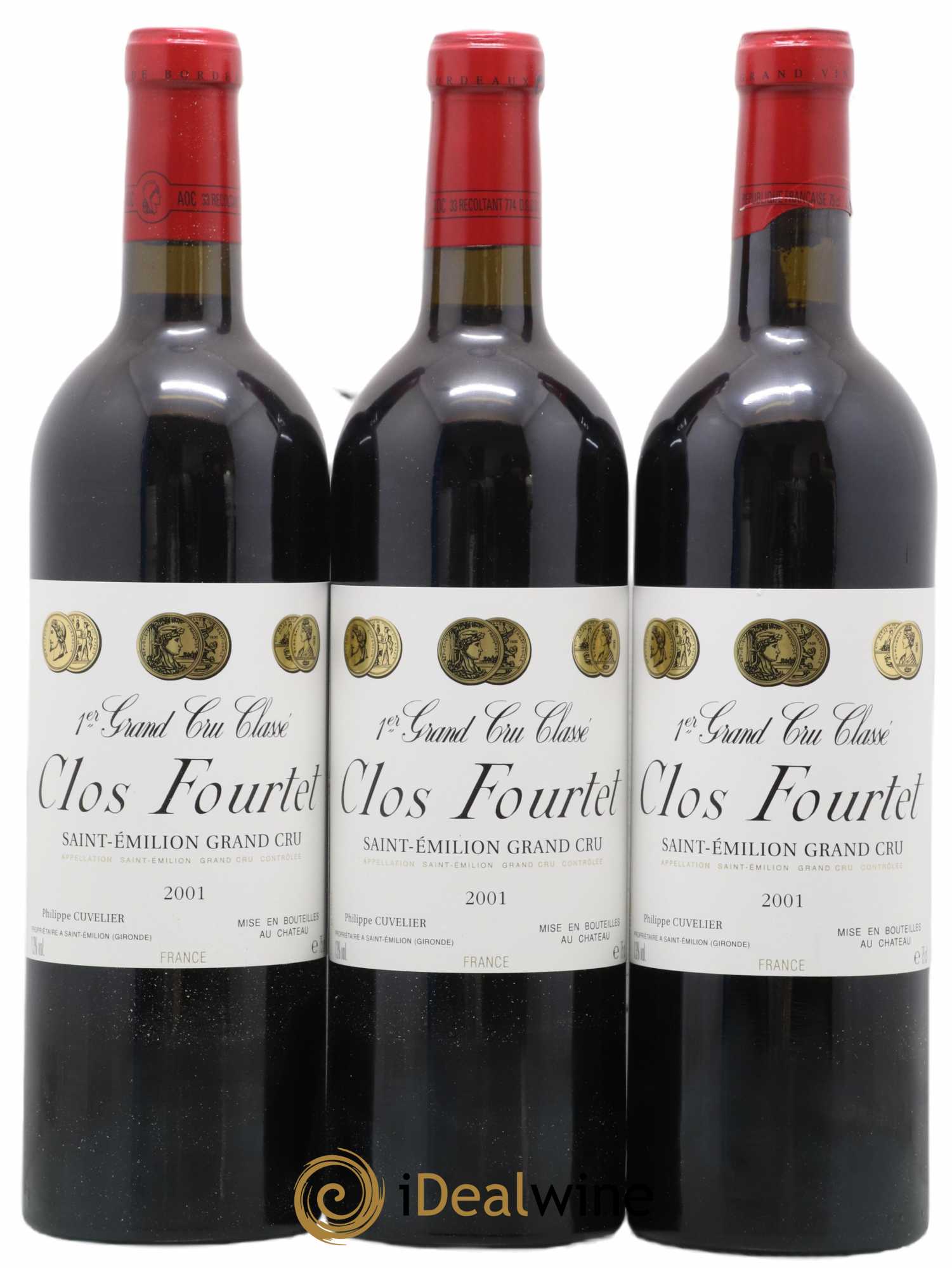 Clos Fourtet 1er Grand Cru Classé B 2001 - Lot de 6 bouteilles - 2
