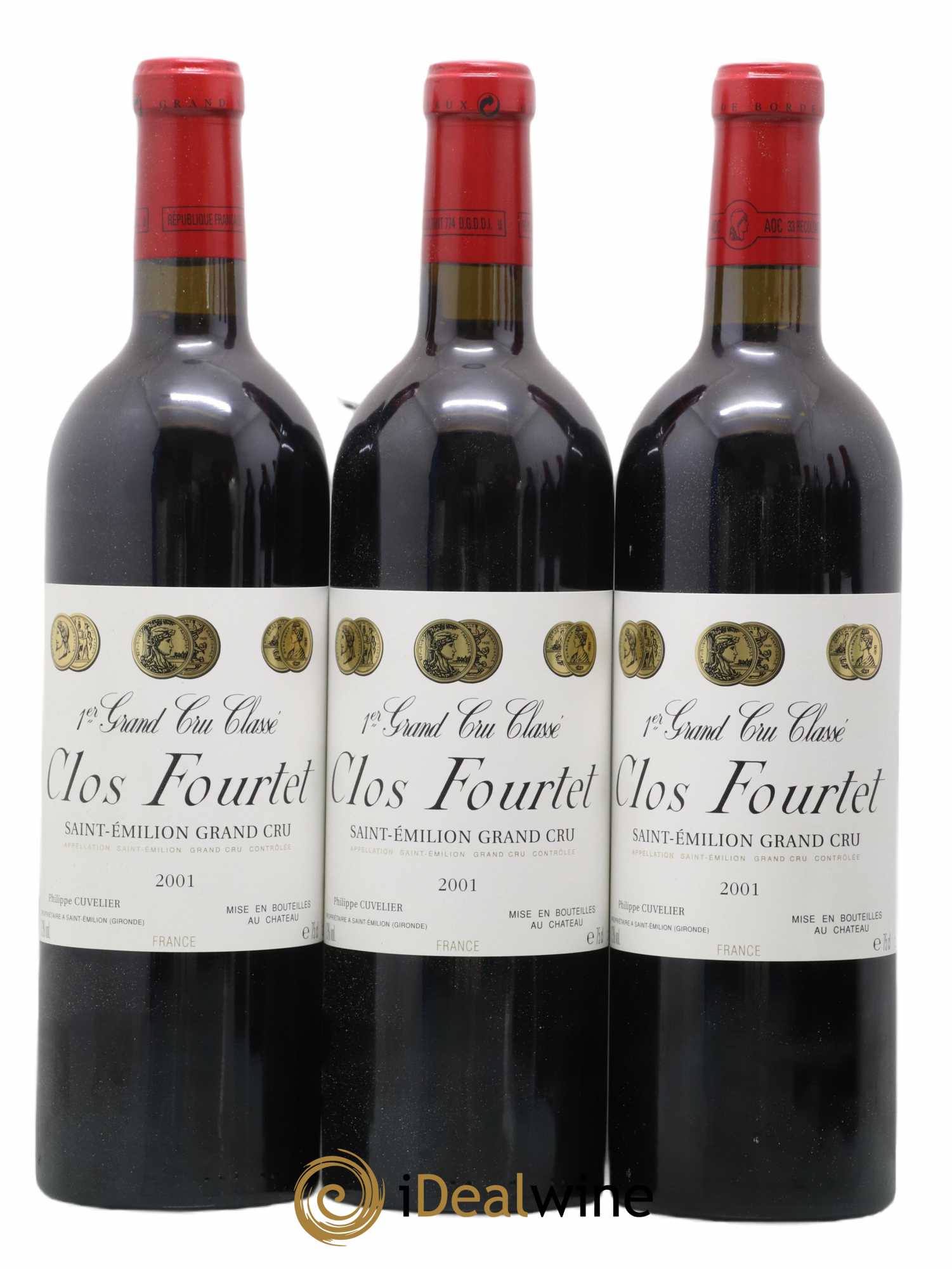 Clos Fourtet 1er Grand Cru Classé B 2001 - Lot de 6 bouteilles - 1