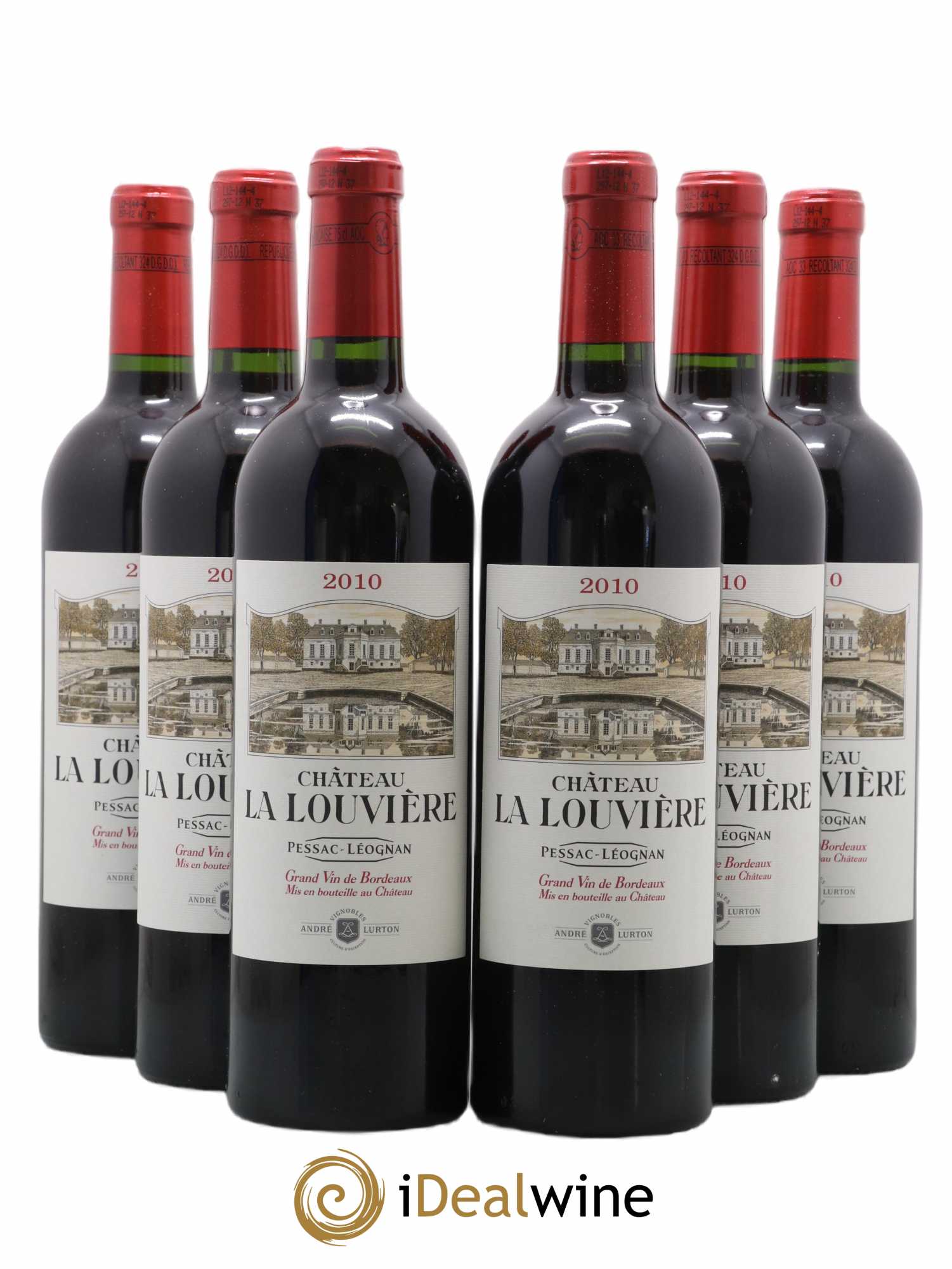 Château la Louvière 2010 - Lot de 6 bouteilles - 0